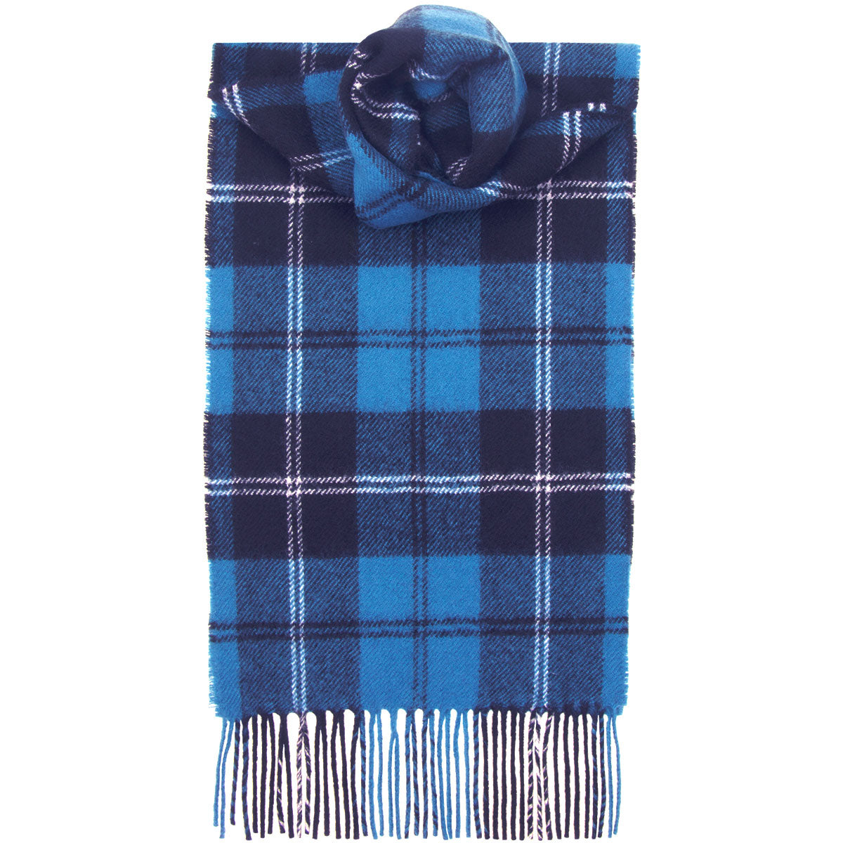 Ramsay Blue Ancient Tartan Scarf - Premium Wool Plaid Wrap for Men & Women - Perfect for Winter, Scottish Heritage Events & Fashion Accessories