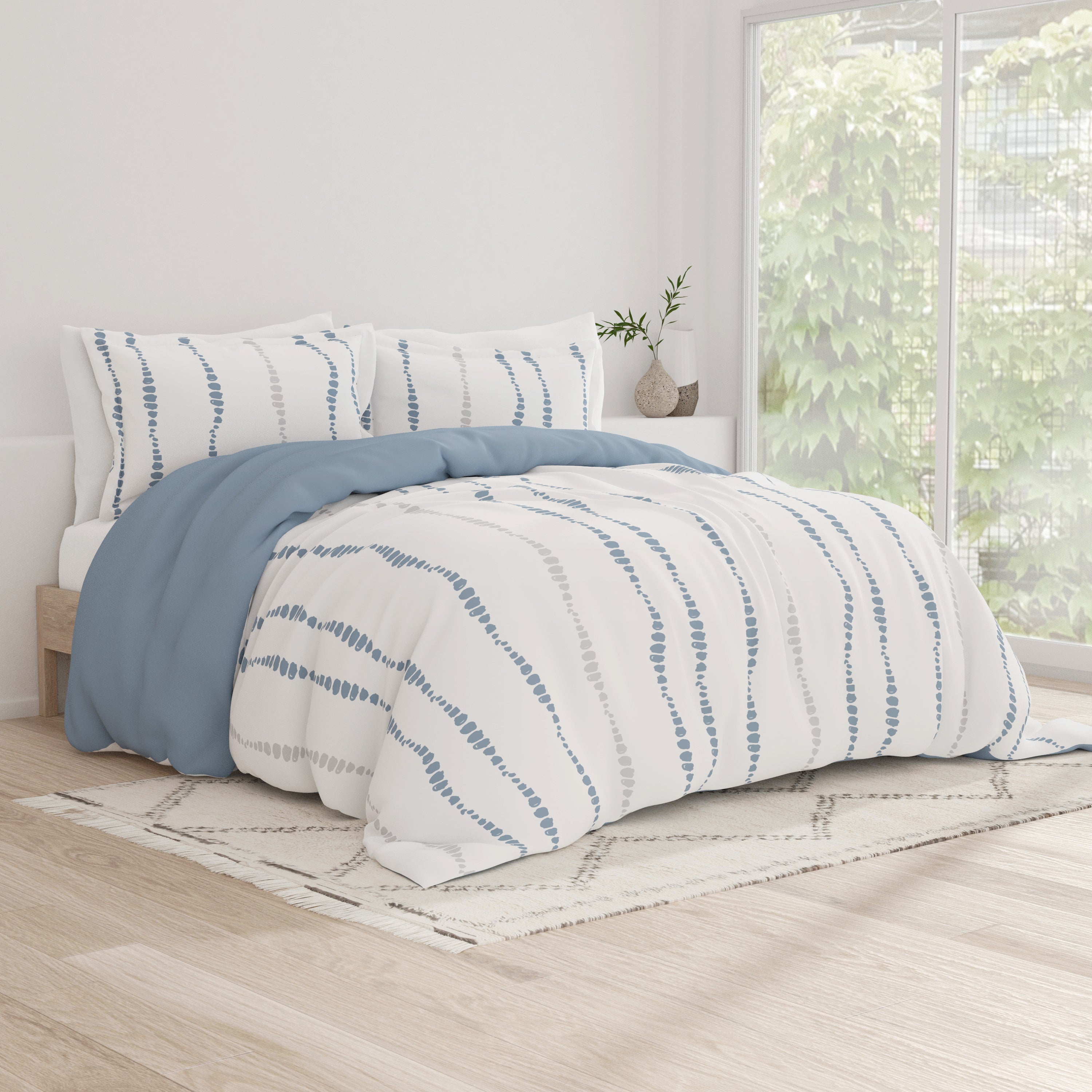 Premium 3-Piece Duvet Cover Set - Soft Bedding Set with Pillow Shams - Perfect for Master Bedroom, Guest Room & Dorm Decor