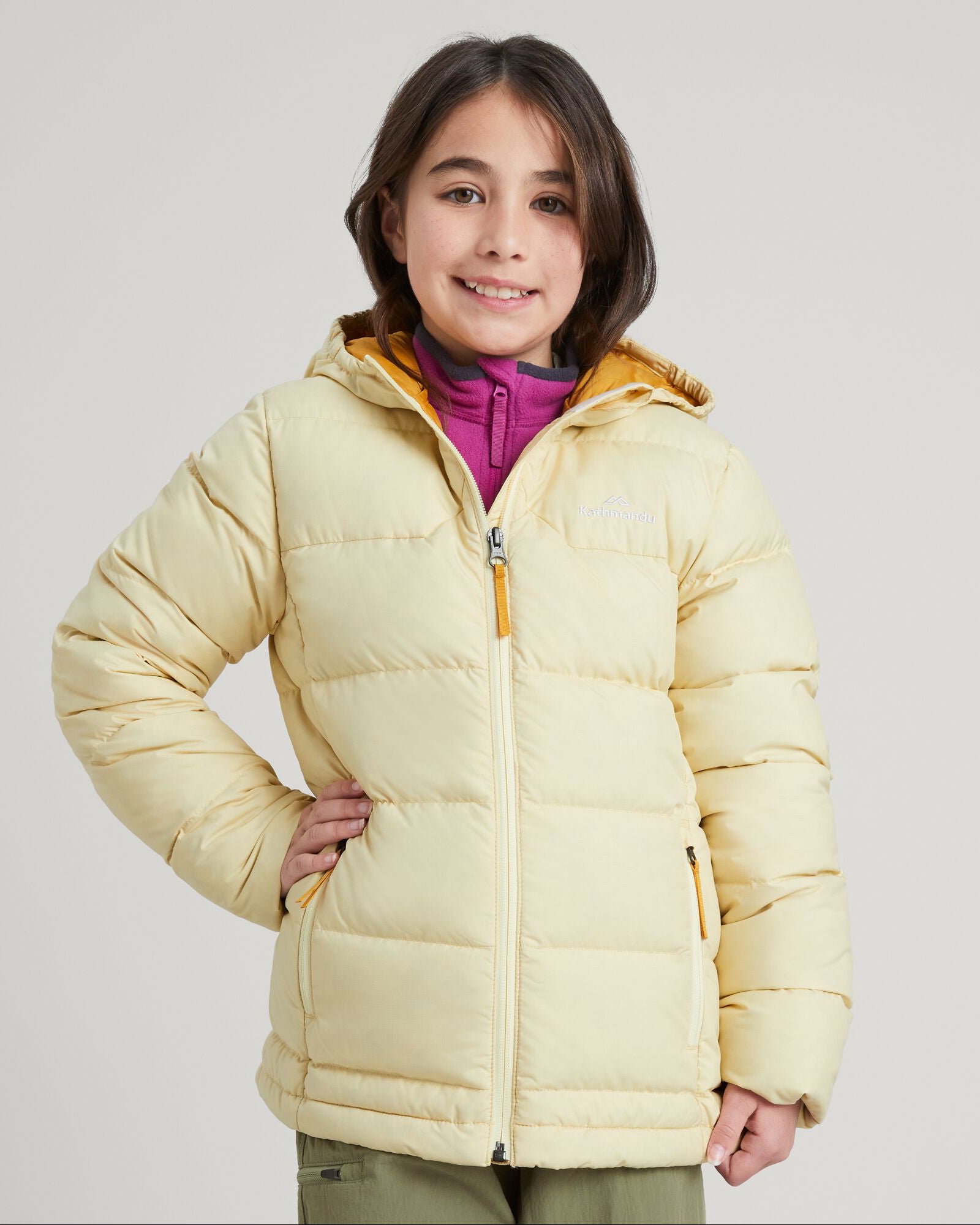 Girls' Epiq Down Jacket - Warm Winter Coat for Kids, Lightweight Puffer Jacket with Hood, Waterproof Outerwear for Cold Weather - Perfect for School, Outdoor Play & Snow Activities