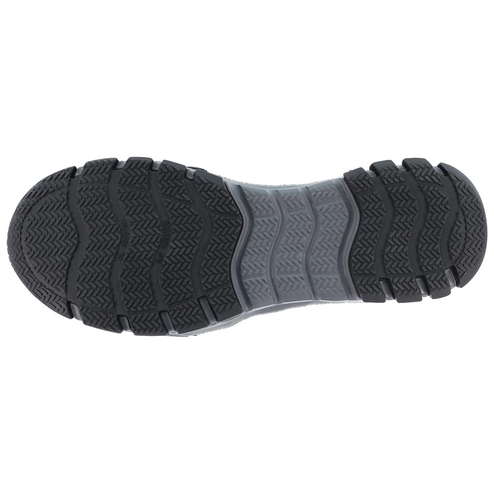 Reebok RB4015 Sublite Men's Athletic Soft Toe Work Shoes - Black/Grey Safety Shoes for Construction, Warehouse & Outdoor Work