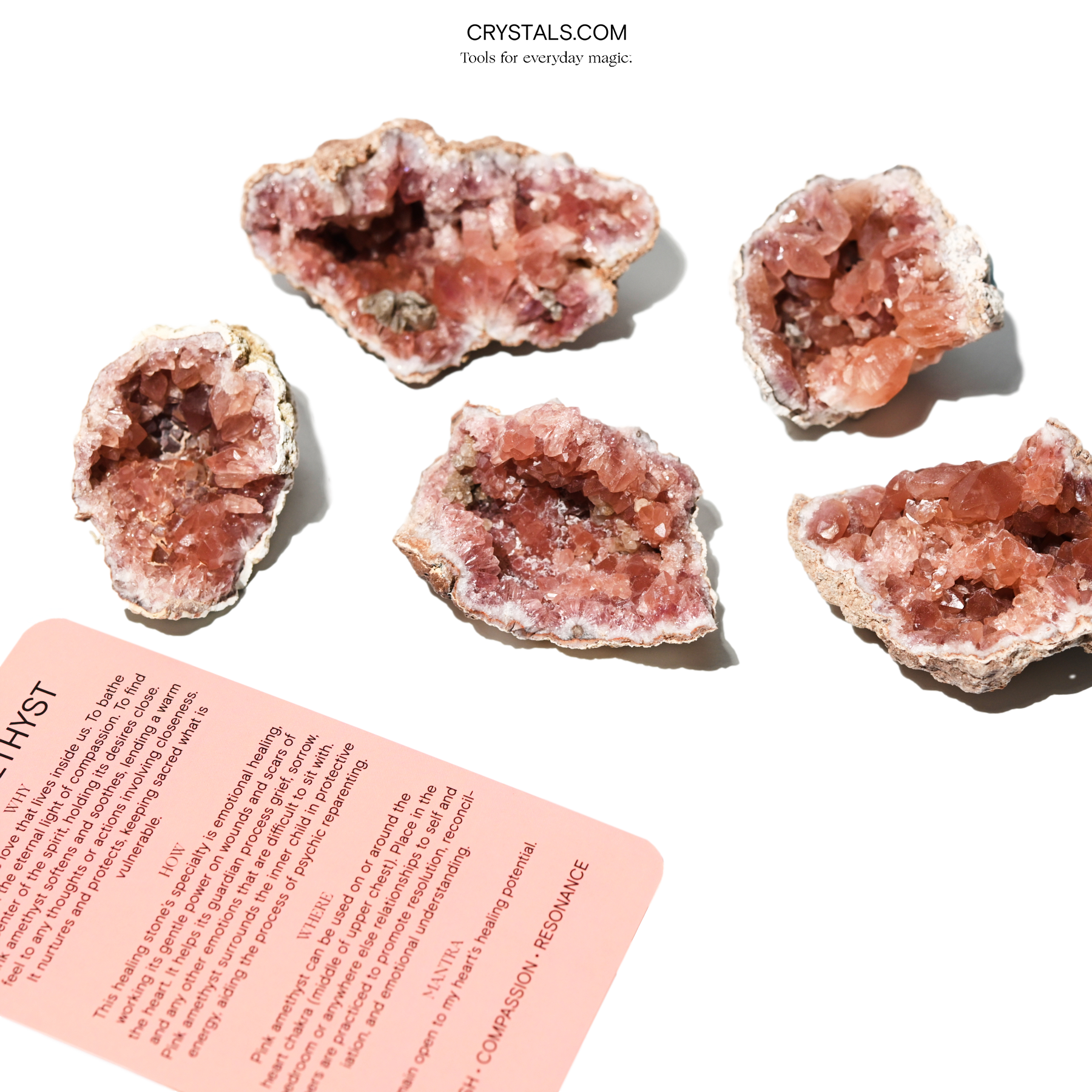 Natural Pink Amethyst Geode Crystal Cluster - Healing Stone for Home Decor, Meditation & Spiritual Gifts | Perfect for Office Desk, Yoga Space & Energy Healing