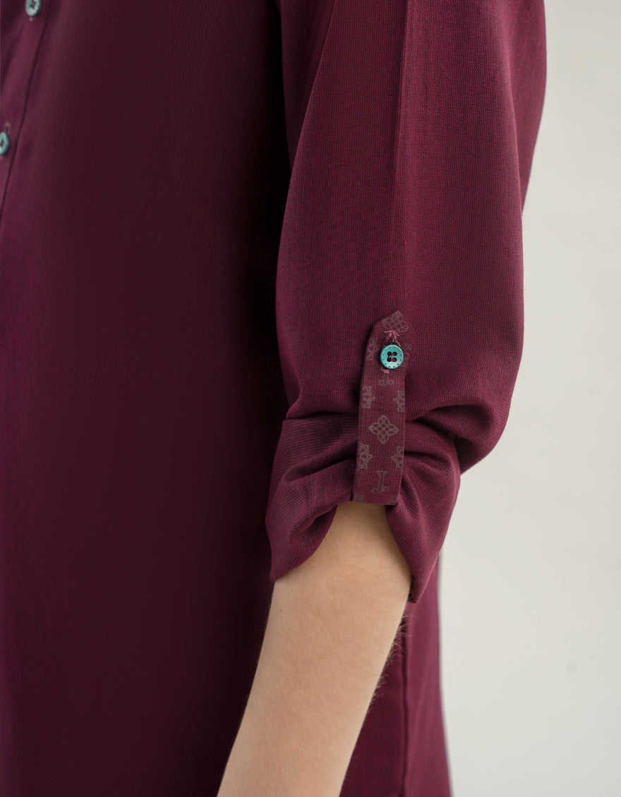 Stylish Blended Purple Kurta Trouser by J. Junaid Jamshed - Perfect for Eid, Weddings & Special Occasions