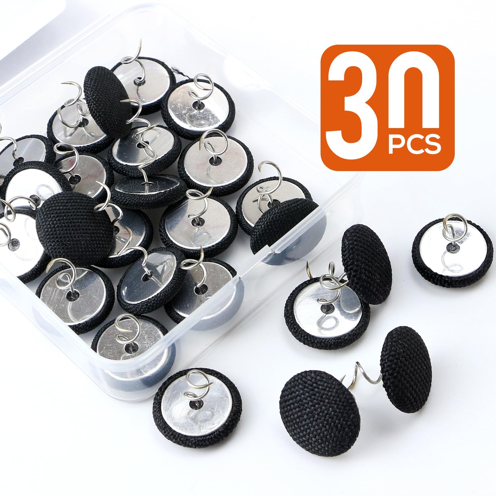 30pcs Upholstery Pins for Slipcovers, Sofa & Bed Skirts - Coffee
