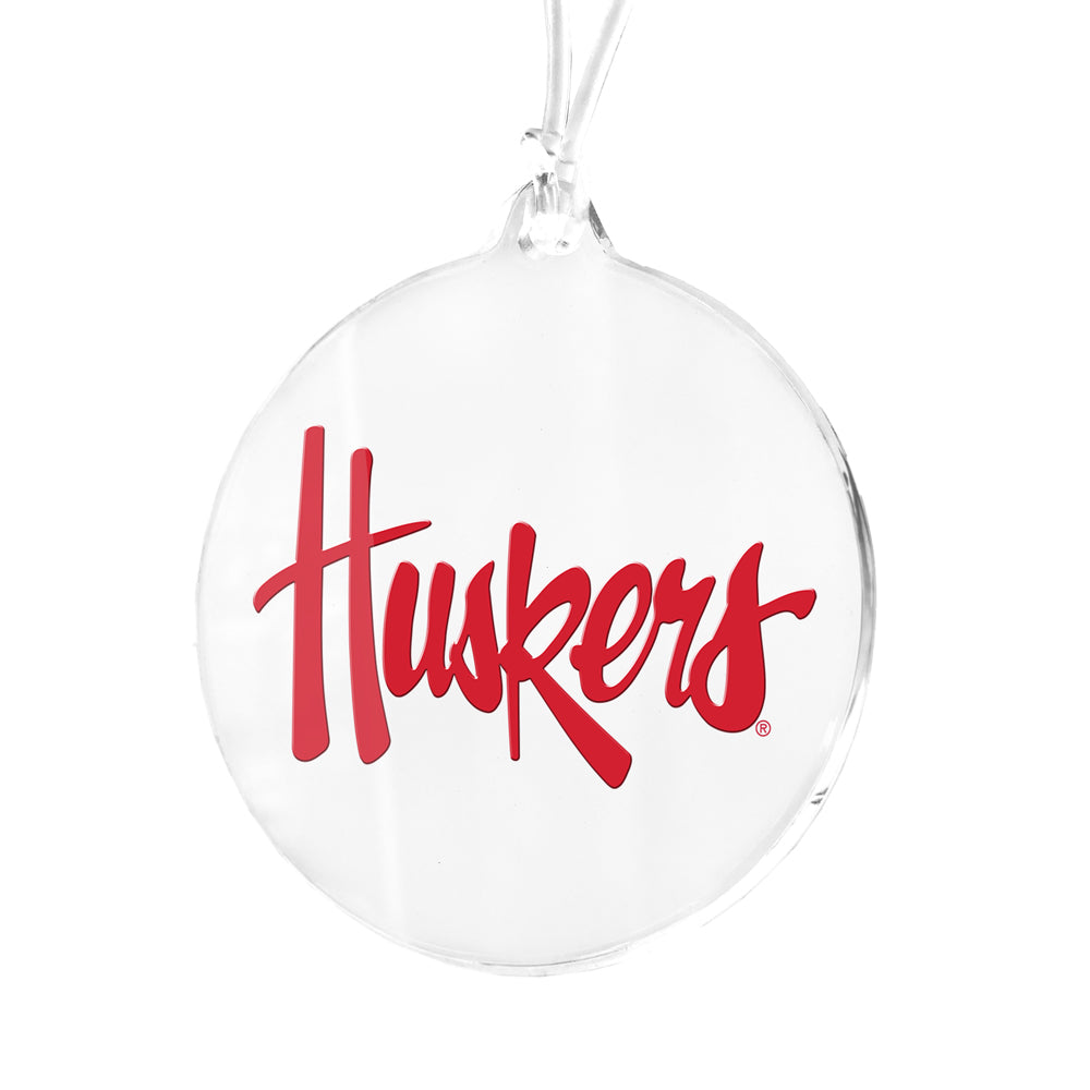 Nebraska Huskers Bag Tag & Ornament - Official Team Logo Keychain for Backpacks, Luggage & Christmas Tree Decorations | Perfect for Fans, Alumni & Gifts