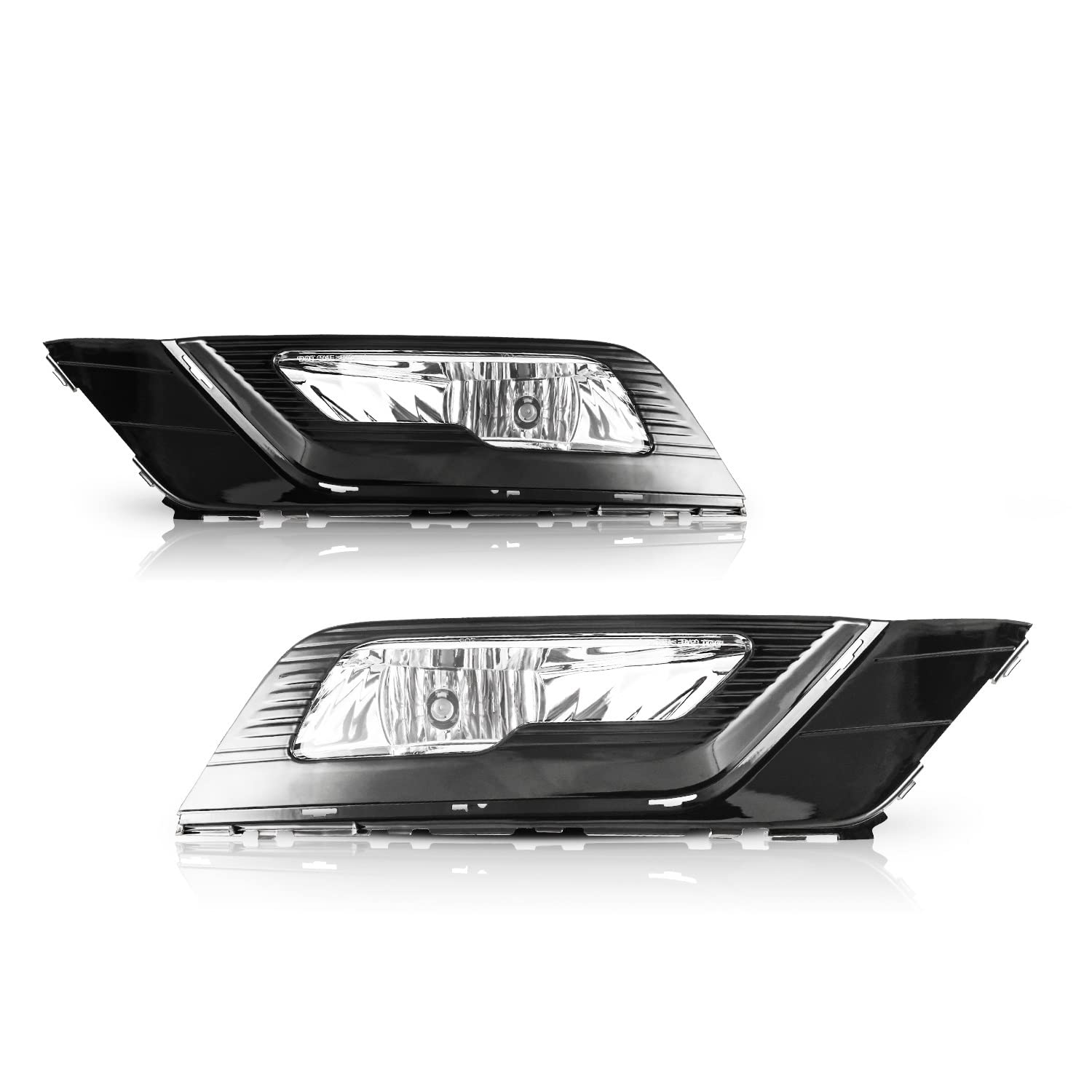 2017-2018 Ford Fusion Fog Lights Kit - H8 12V 35W LED Fog Lamps with Clear Lens, Wiring Harness & Switch Included (1 Pair) - Perfect for Night Driving & Bad Weather Visibility