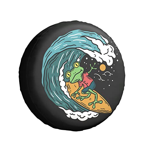 Frog Surfing In The Waves