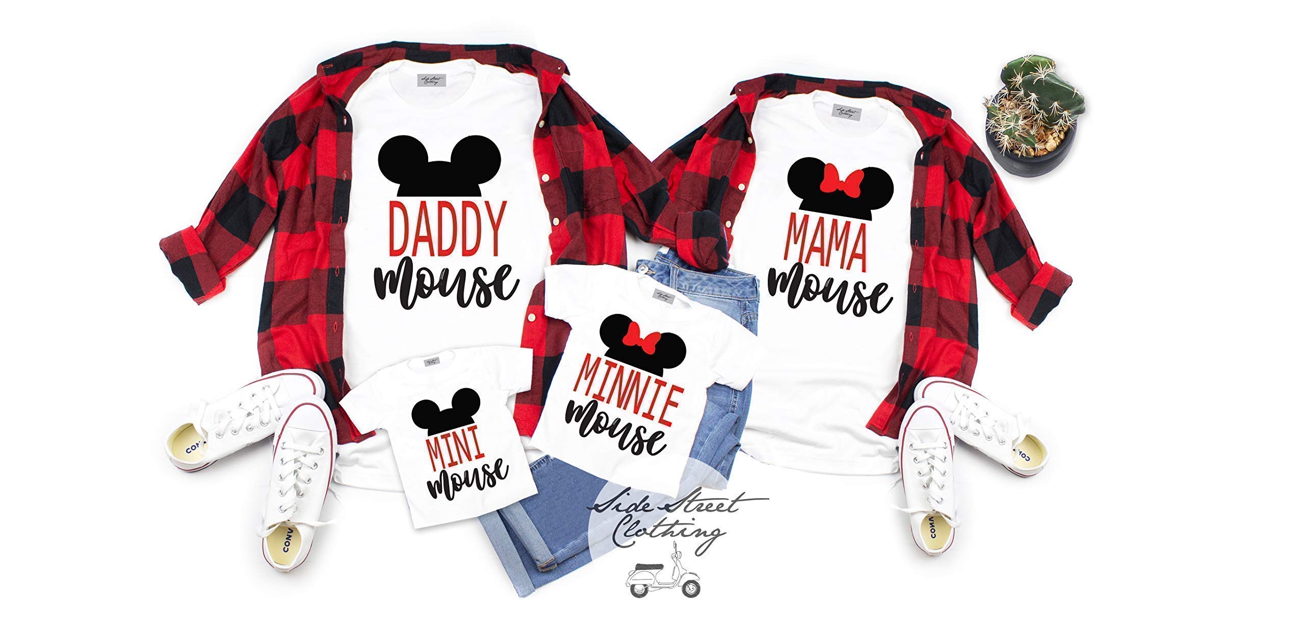Family Matching Mouse T-Shirts - Cute Coordinating Outfits for Family Photos & Disney Trips