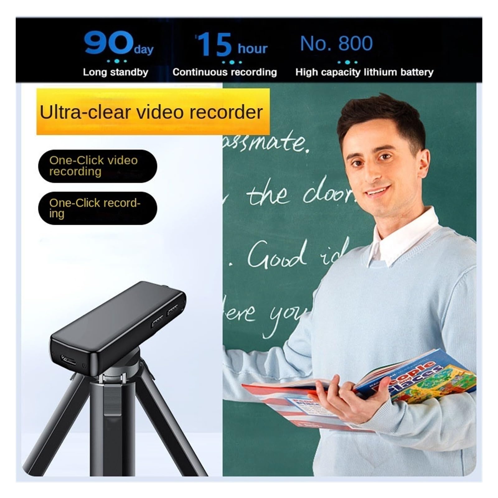 **C700 1080P Mini Action Camera - Rotatable Sports Body Cam with Video, Audio & Voice Recorder for Bicycle, Motorcycle & Dash (Includes 32GB Card) - Perfect for Adventure, Cycling & Vlogging**
