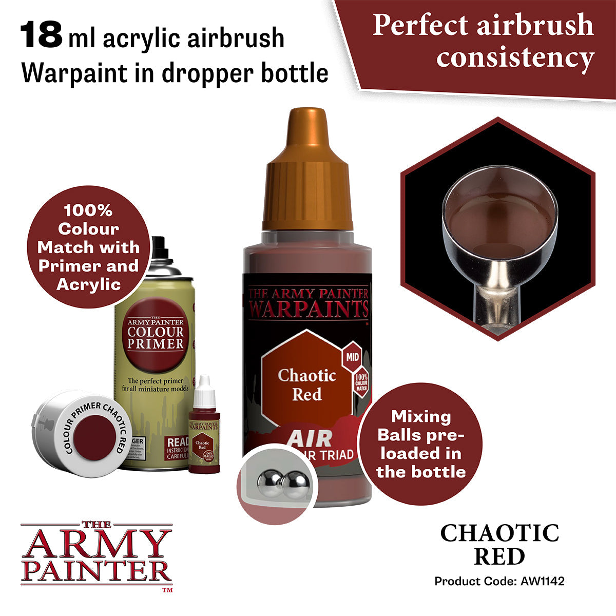 Warpaints Air: Chaotic Red - Premium Matte Lipstick for Long-Lasting Wear | Perfect for Parties, Date Nights & Special Occasions