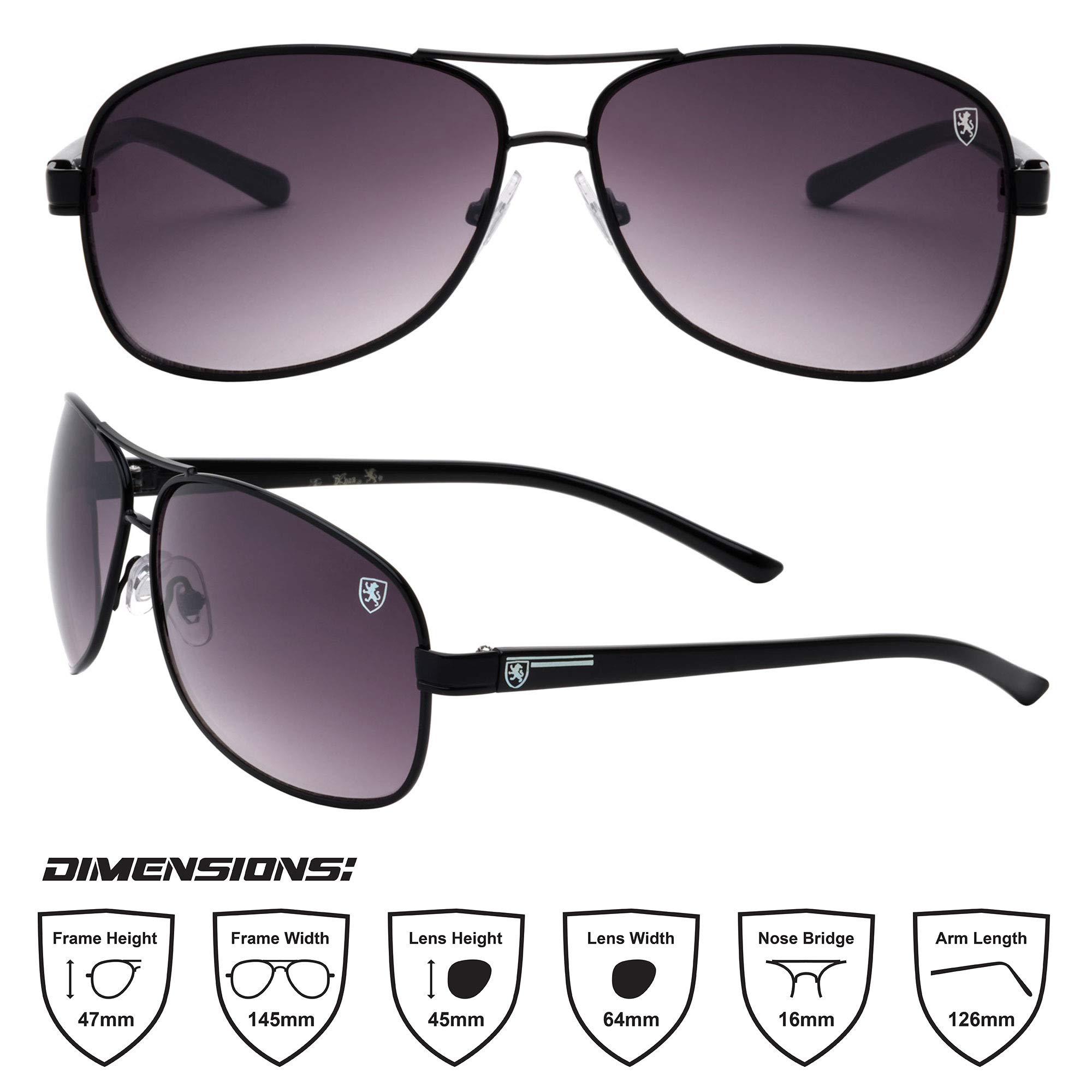 Stylish Rounded Aviator Sunglasses for Men & Women - Polarized UV Protection - Retro Fashion Sunglasses for Driving, Beach, and Outdoor Activities