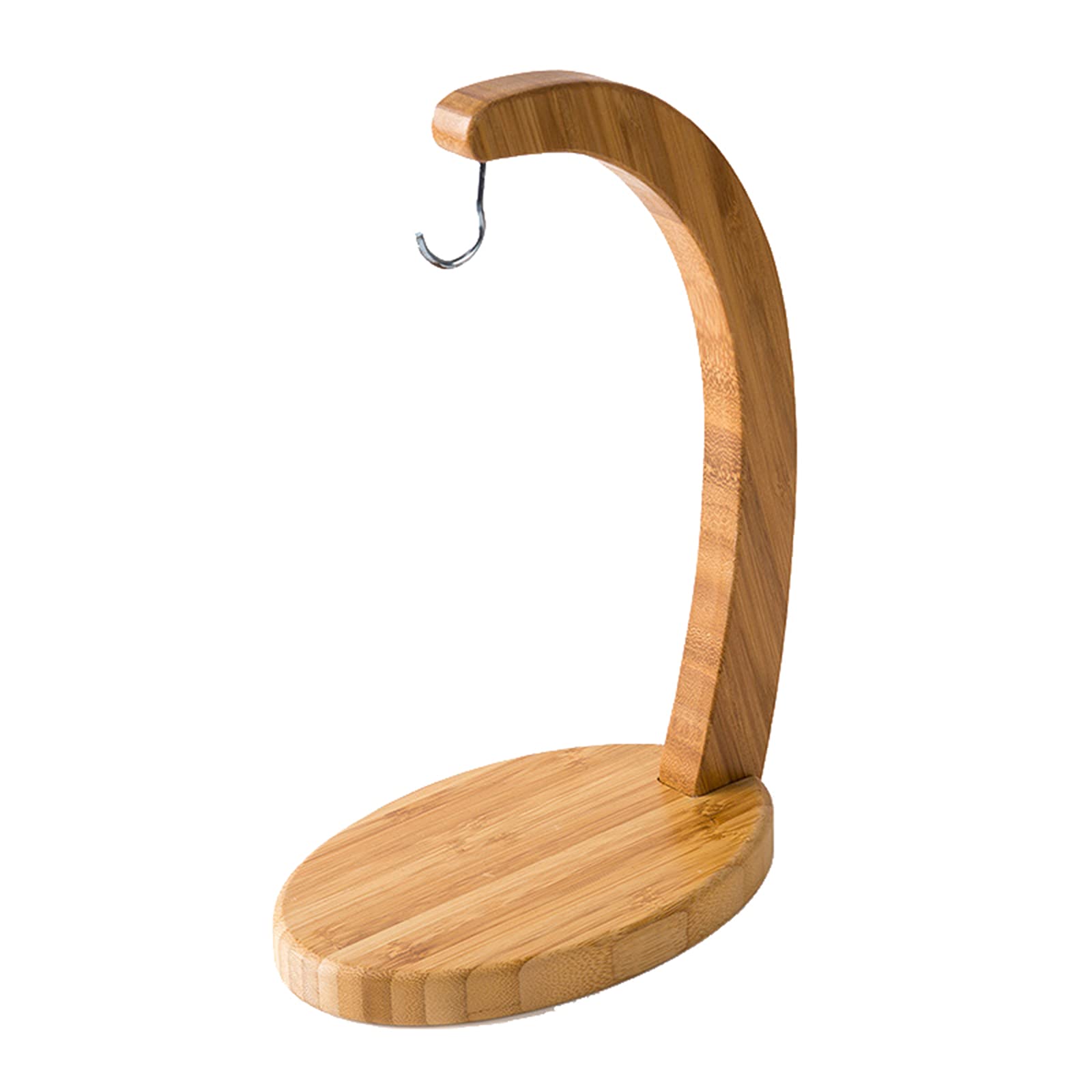 Bamboo Banana Hanger - Kitchen Fruit Storage Organizer Rack for Bananas, Apples & Produce | Portable Countertop Decor for Home, Dining Room & Office Use