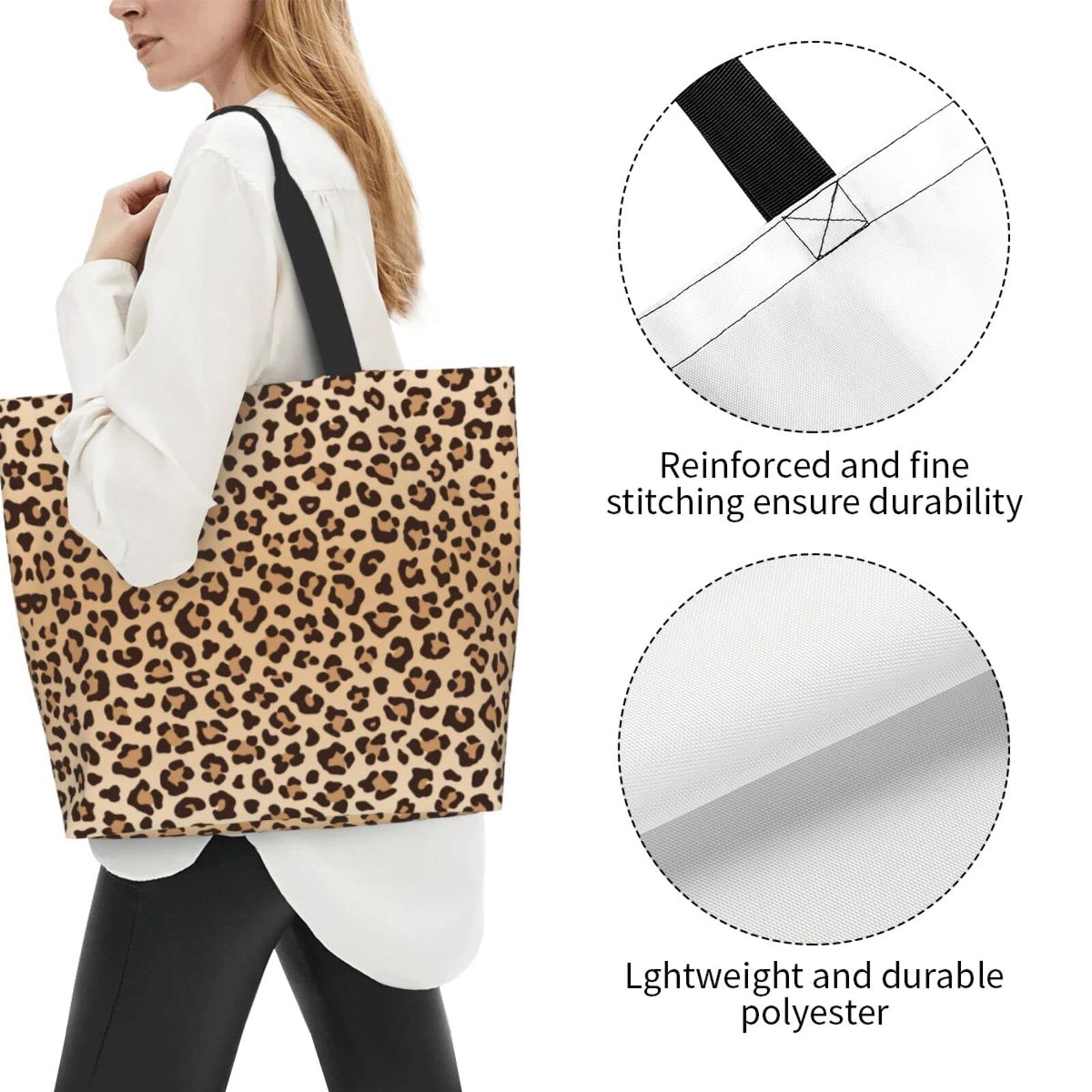 Stylish Reusable Tote Bag for Women - Shopping, Work & Beach