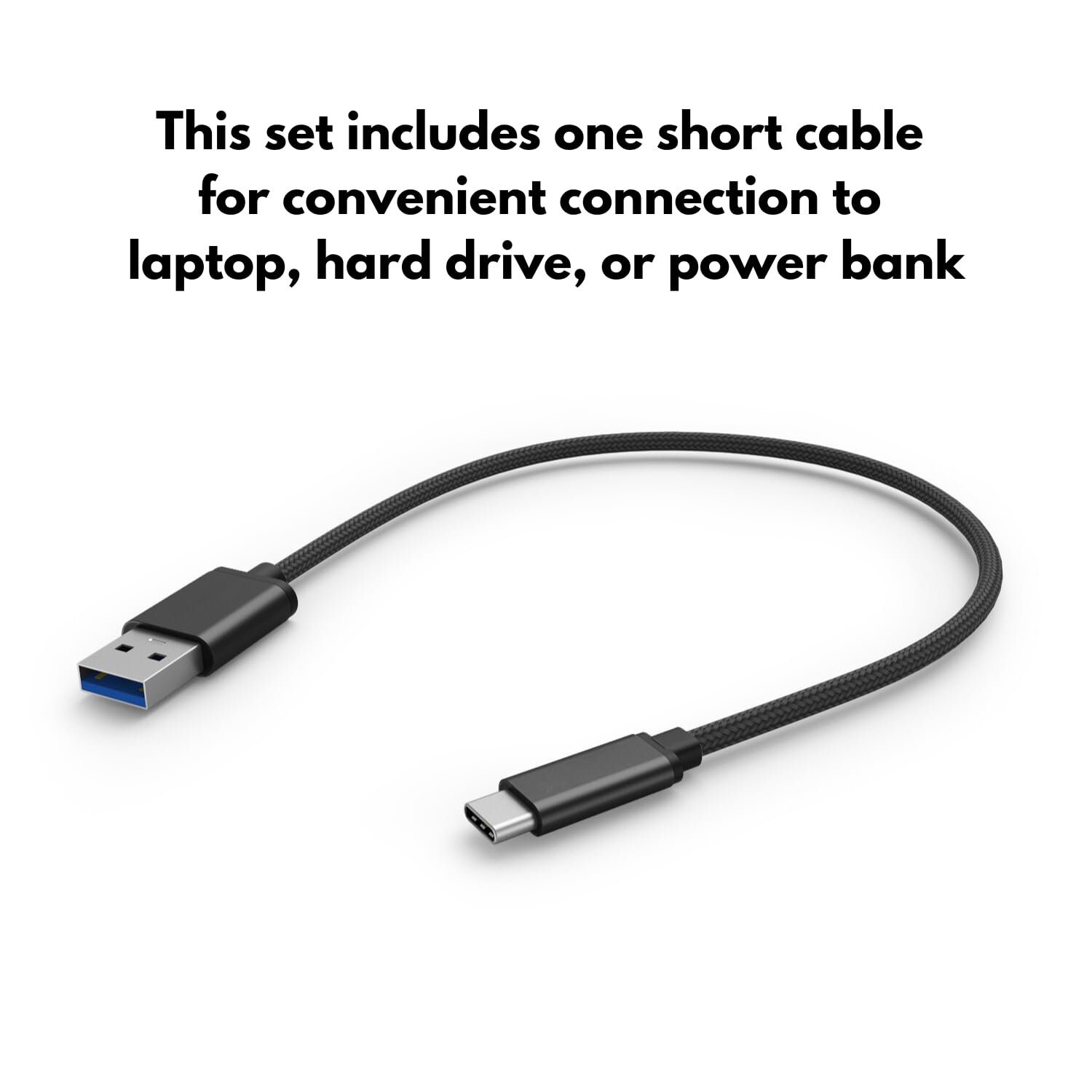 Premium 3-Pack USB to USB-C Fast Charging Cable - Heavy Duty Braided Cord for Samsung Galaxy S25/S24/Plus/Ultra/FE, A35/A16/A15/A14 5G, Moto G Power/Play/Stylus, TCL 50/40/XE/LE - Perfect for Home, Office & Travel Charging (Black)
