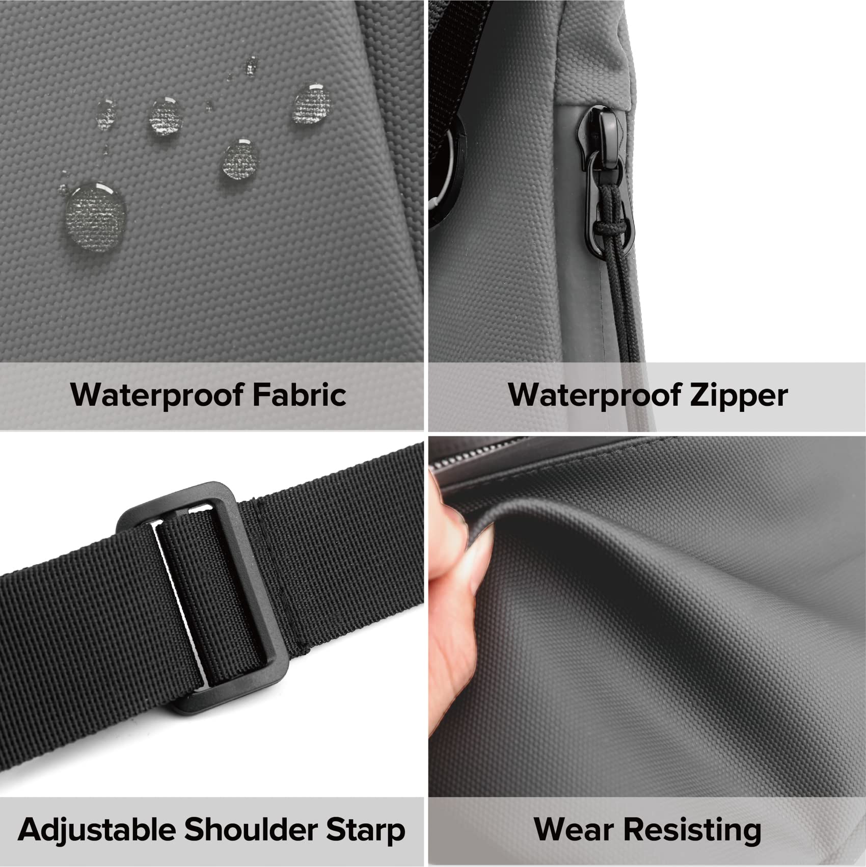 MAYMOONER Anti-Theft Sling Bag for Men & Women - Lightweight Chest Backpack for Hiking, Biking & Travel