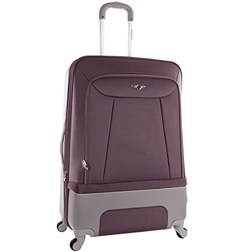 Rockland Rome Hybrid Spinner Wheel Luggage Set - 3-Piece (20/24/28 Inch) Lavender Suitcase for Travel, Lightweight & Durable with 360° Spinner Wheels | Perfect for Business Trips, Vacations & Air Travel