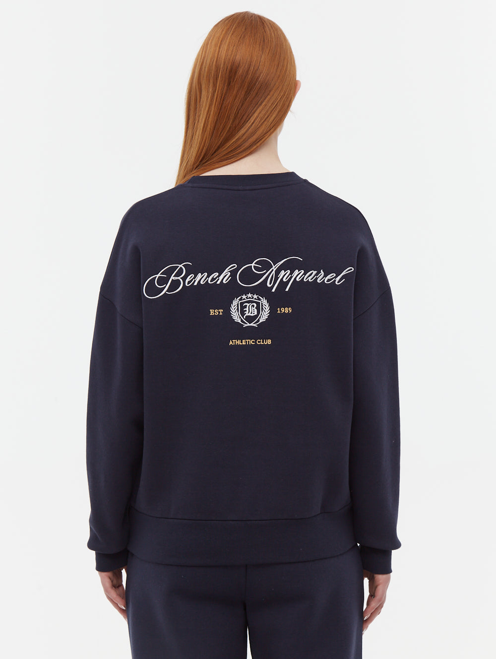 Desta Script Graphic Crew Neck Sweatshirt - Trendy Casual Pullover for Men & Women - Perfect for Streetwear, Lounge Wear and Everyday Outfits