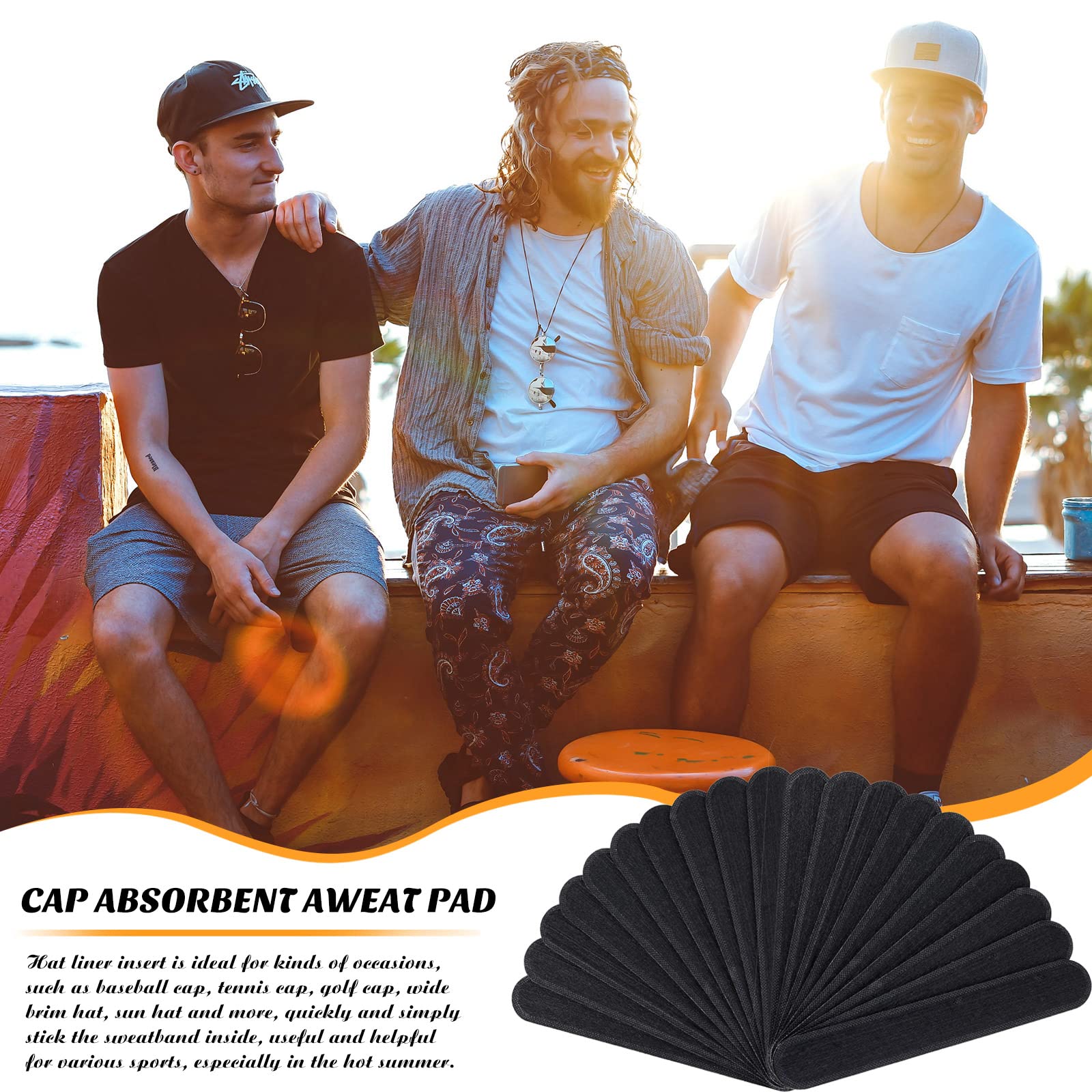 30 Pcs Disposable Hat Sweat Liners for Men & Women - Moisture Wicking Sweatbands for Baseball, Golf & Sports - Keep Your Hats Fresh & Dry During Workouts & Outdoor Activities