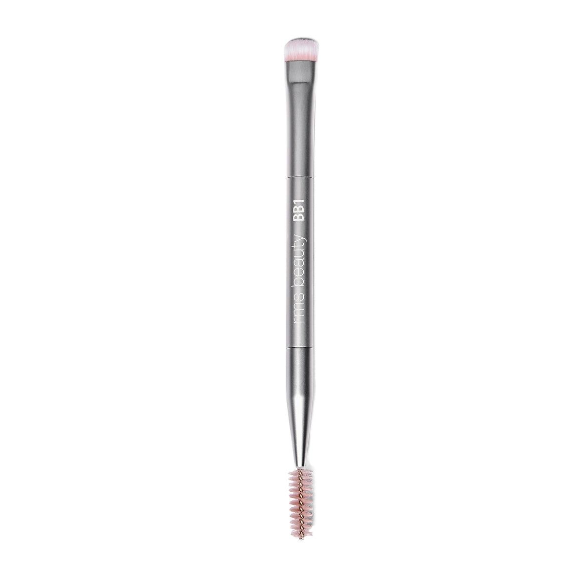 RMS Beauty Back2Brow Brush - Dual-Ended Eyebrow Brush for Shaping & Filling - Vegan & Cruelty-Free Makeup Tool for Natural Brows - Perfect for Everyday Makeup & Professional Use