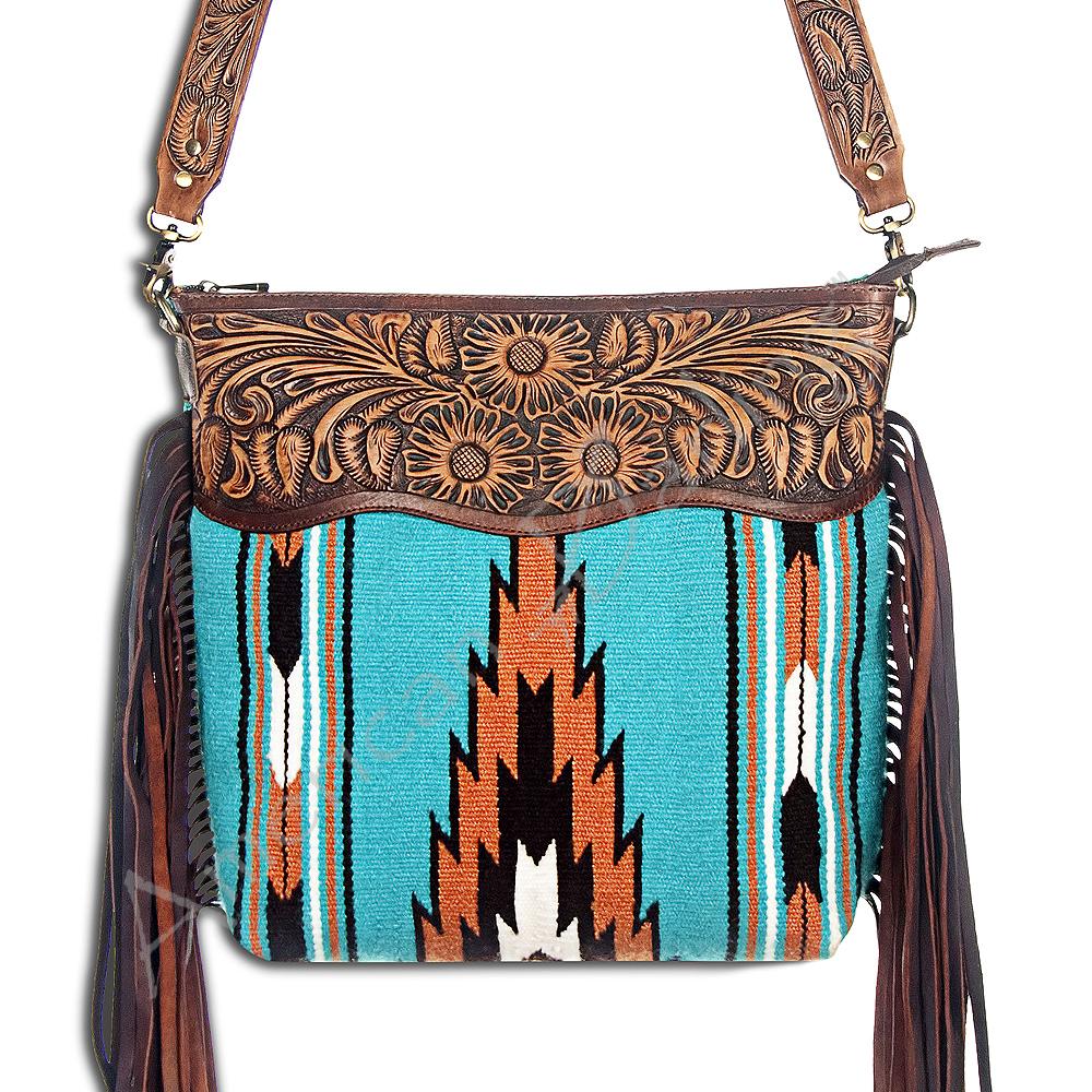 Aztec Fringe Crossbody Purse - Boho Chic Handbag for Women - Perfect for Music Festivals, Beach Outings & Travel Accessories