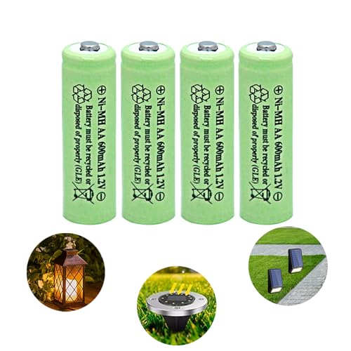 4pcs Nimh 600mah Green Color