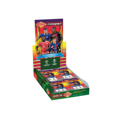 2022-23 Topps Finest Flashbacks UEFA Club Competitions Soccer Hobby Box - Premium Collectible Trading Cards for Soccer Fans & Card Collectors - Perfect for Gifts, Investments, and Game Room Displays