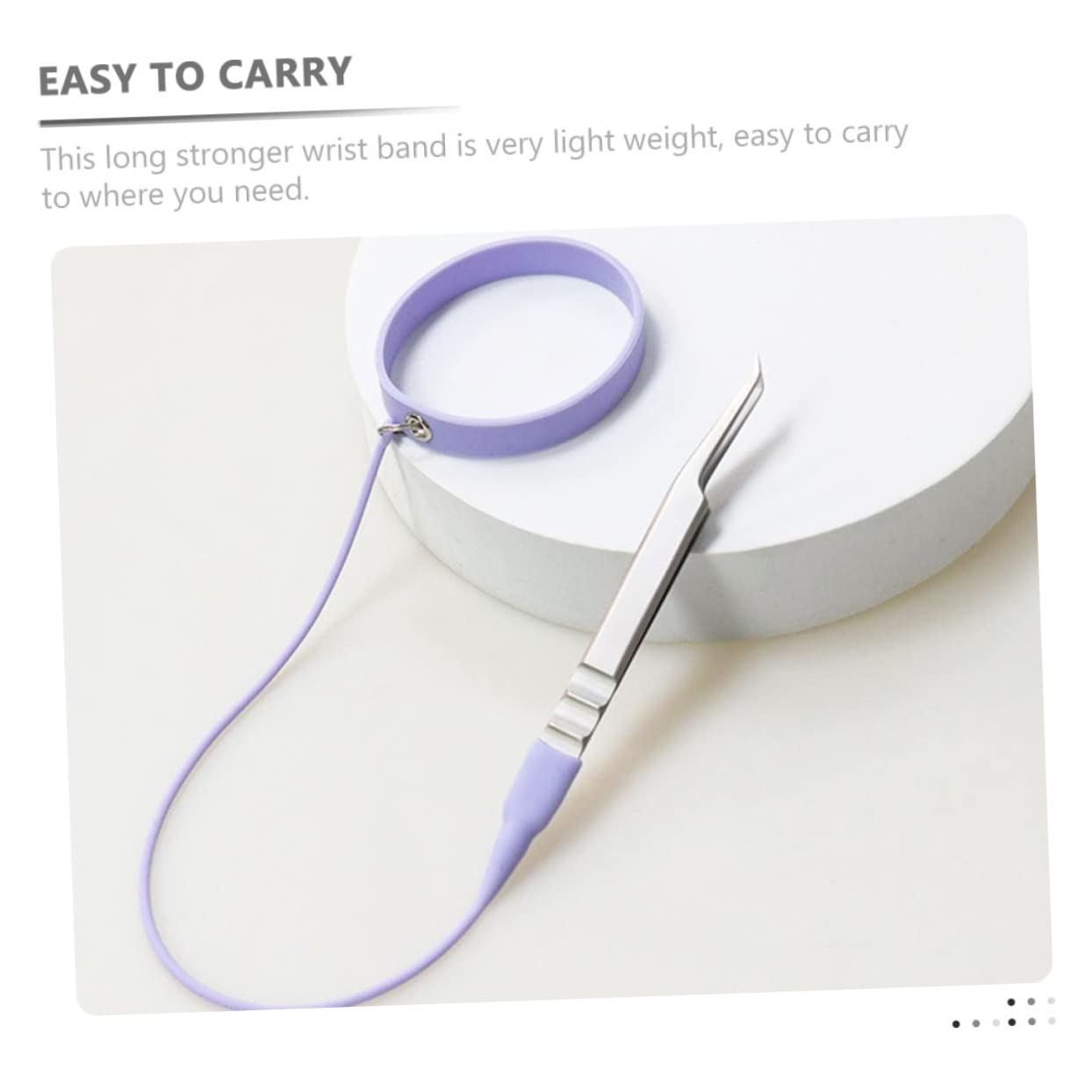 Professional Silicone Eyelash Extension Tool Holder - MERRYHAPY Lash Tweezers Wristband for Women | Perfect for Lash Artists & DIY Beauty at Home