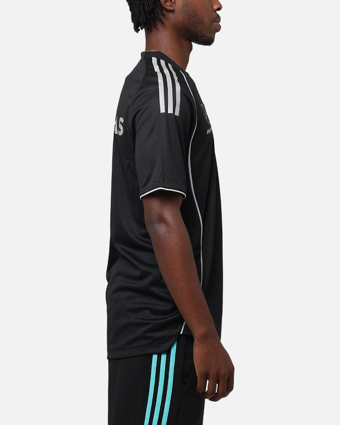 Adidas x Mercedes AMG Petronas Formula One F1 DNA T-Shirt - Black/Silver - Men's Racing Fan Apparel for Casual Wear & Motorsport Events