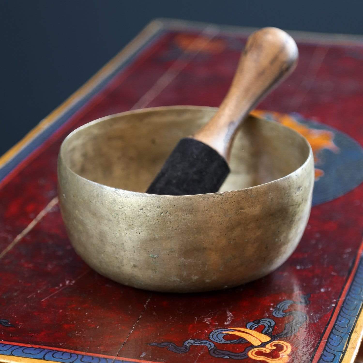 Healing Heart Chakra Singing Bowl - Antique Tibetan Meditation Bowl for Stress Relief & Spiritual Balance | Perfect for Yoga, Reiki & Mindfulness Practices