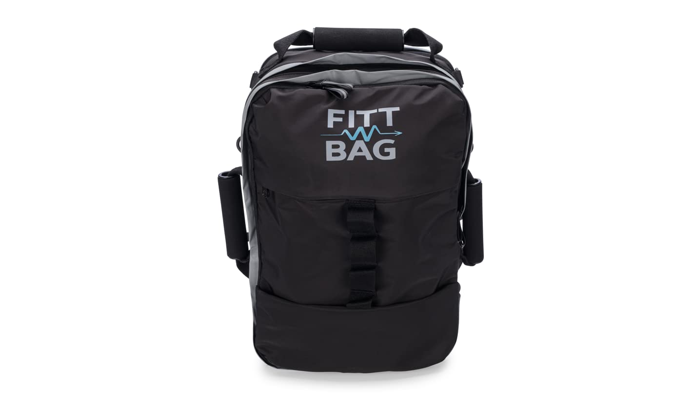 Fitt Bag Exercise Backpack with 2 Water Weights - Adjustable Resistance Training & Portable Gym Equipment for Home, Travel & Outdoor Workouts