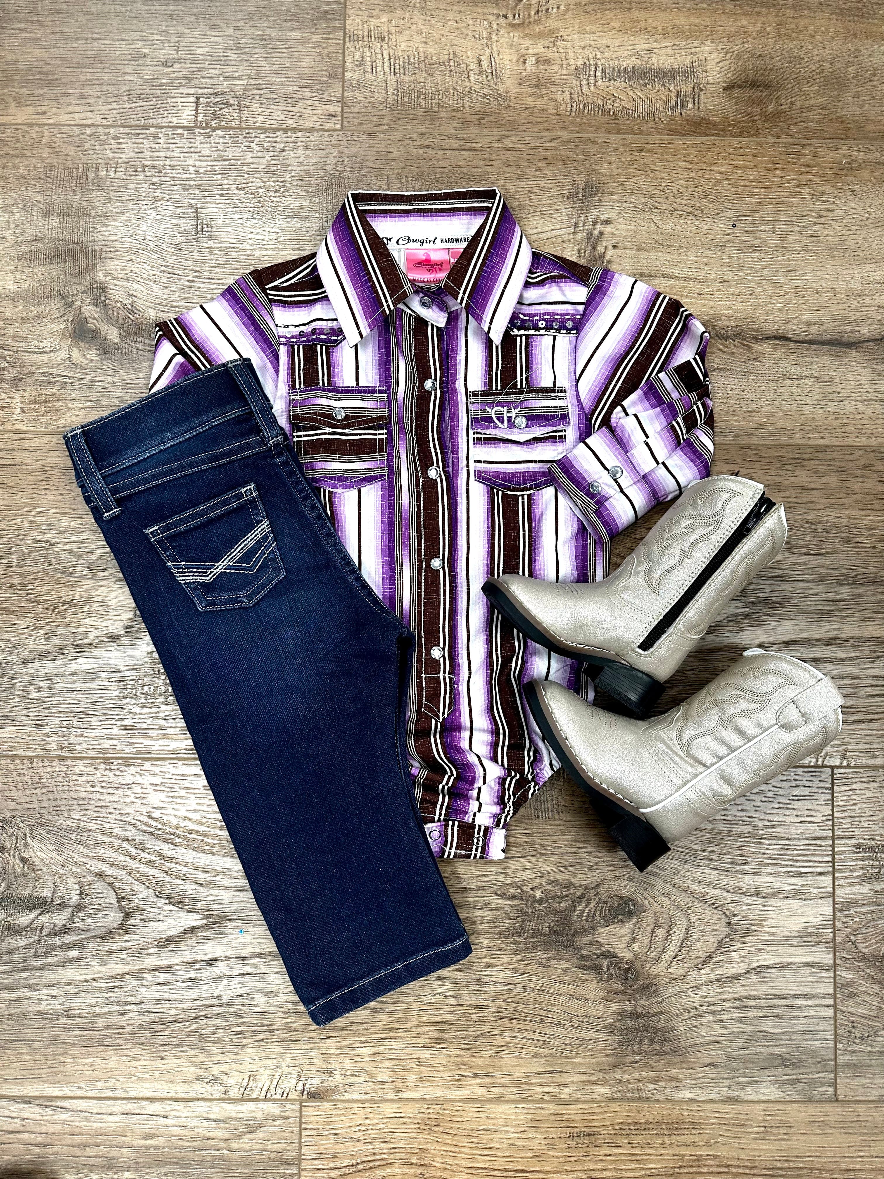 Purple Infant Serape Romper - Soft Baby Bodysuit for Boys & Girls | Perfect for Photoshoots, Playtime & Special Occasions