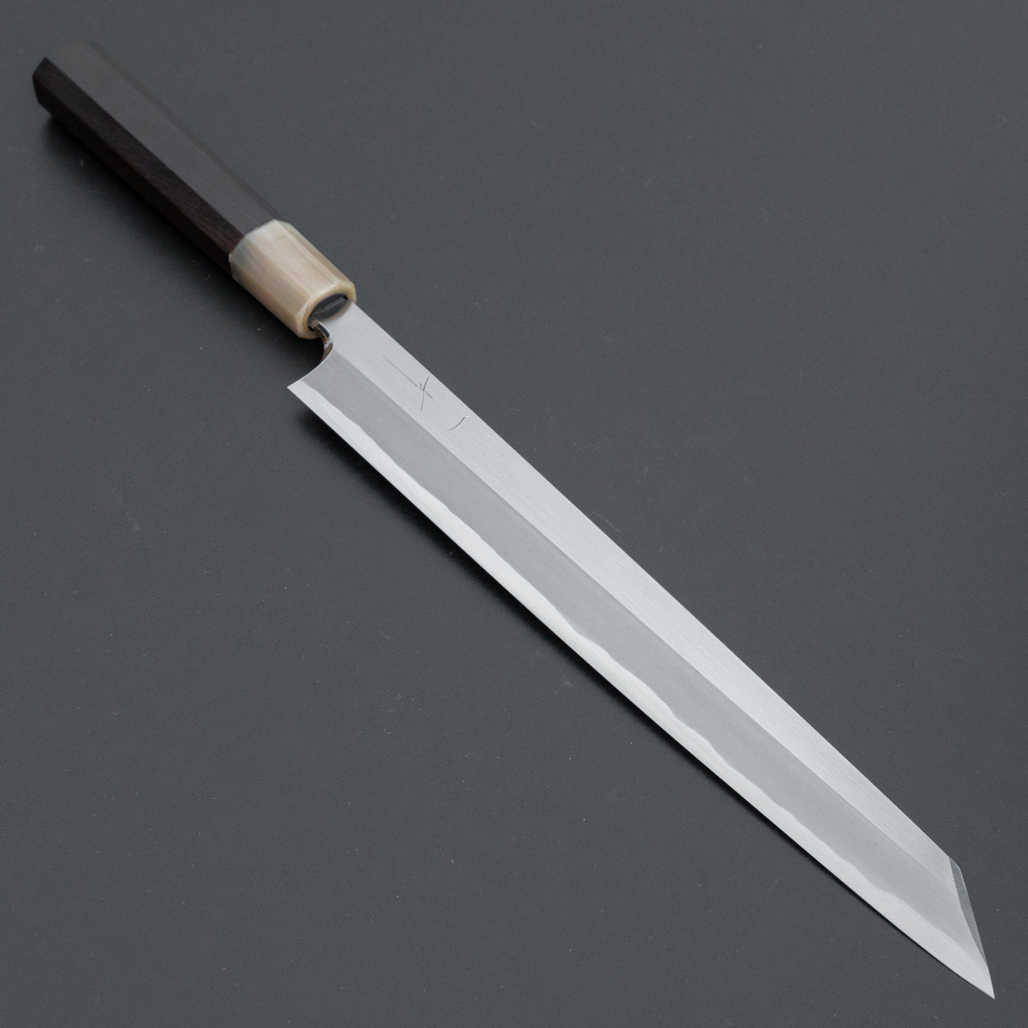 Premium Hitohira Togashi White #1 Steel Kiritsuke Yanagiba Knife 270mm with Ebony Handle & Saya - Japanese Sushi & Sashimi Chef's Knife for Professional Kitchen & Home Cooking
