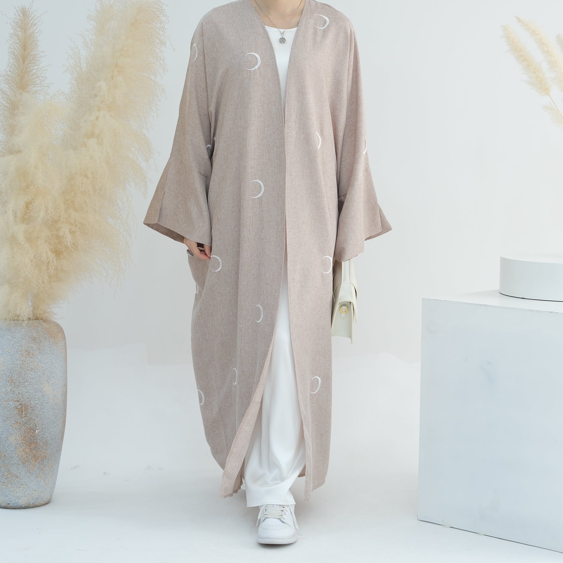 Luna Cotton Mix Lightweight Duster Coat for Women - Soft & Breathable Sand Color Long Cardigan - Perfect for Spring, Fall, and Layering Outfits