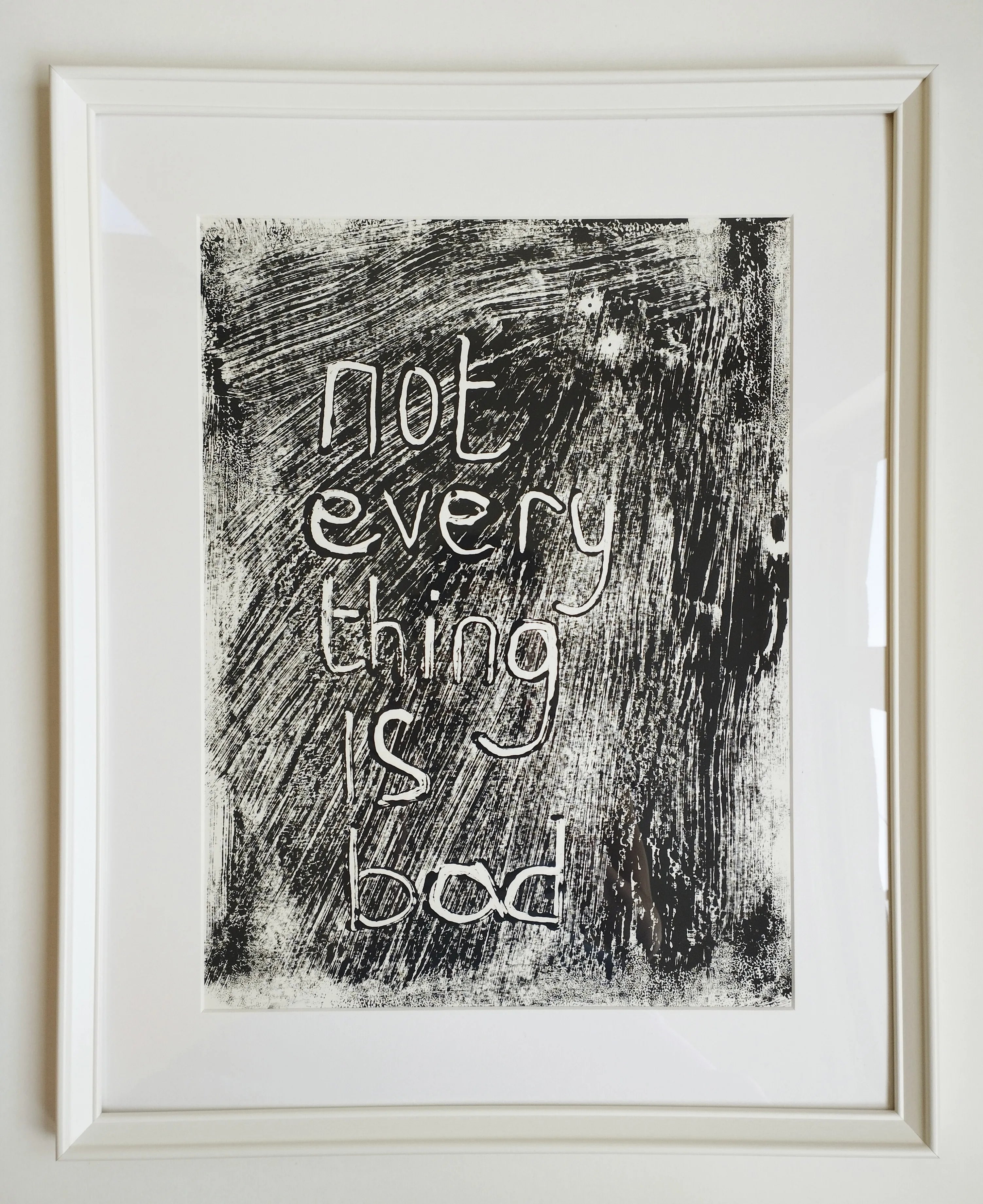 Nikki Foster - Not Everything is Bad - Inspirational Wall Art for Home & Office Decor - Perfect for Living Room, Bedroom, or Gift Giving