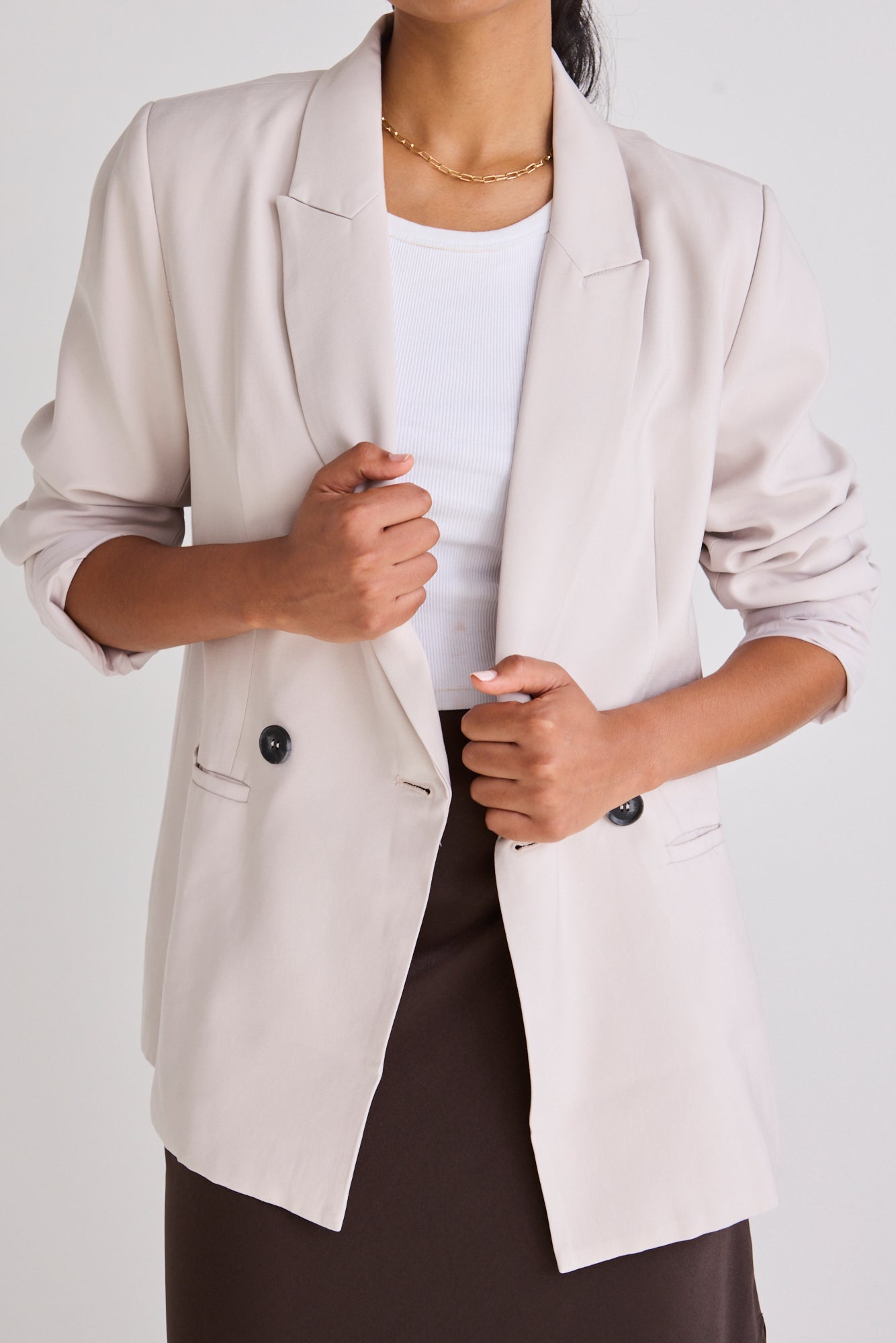 Effortless Bone Soft Touch Blazer for Women - Lightweight Comfortable Office Wear & Business Casual Outfit - Perfect for Work, Meetings, and Professional Events