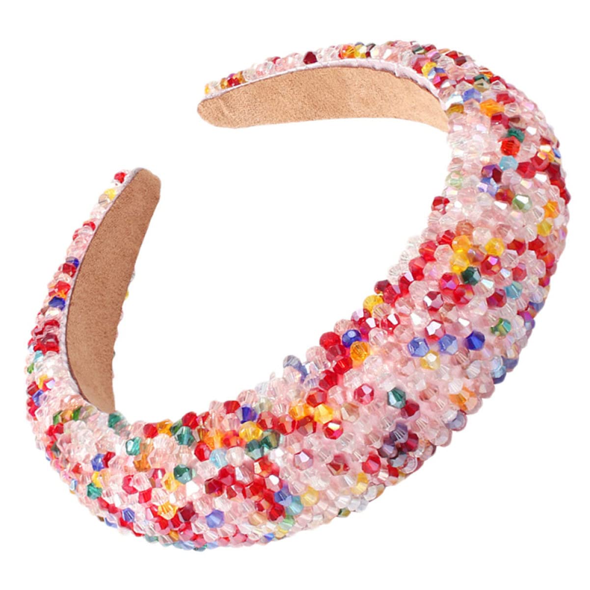 3 Pcs Crystal Wedding Hair Hoop Headbands for Women & Girls - Rhinestone Bridal Hair Accessories for Weddings, Parties & Special Events