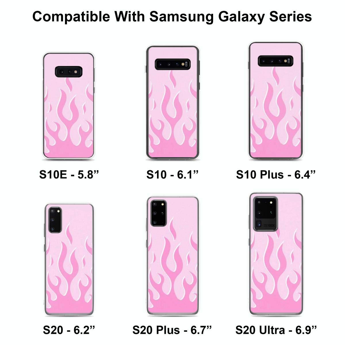 Pink Wildflower Flame Design Shockproof Phone Case for iPhone 15 14 13 12 11 X Xs Xr 8 7 6 6s Plus Pro Max - Stylish Protective Cover for Everyday Use, Travel & Outdoor Activities