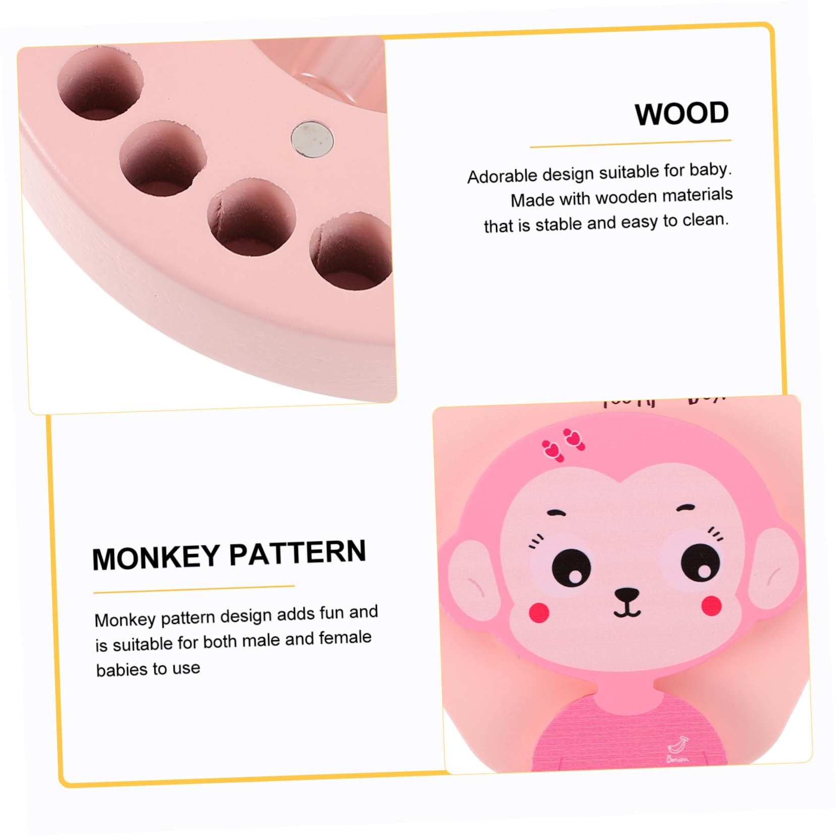 Levemolo Wooden Baby Teeth Keepsake Box - First Tooth Holder for Boys and Girls - Perfect Baby Shower Gift & Milestone Organizer (Great for Newborns, Toddlers & Memory Preservation)