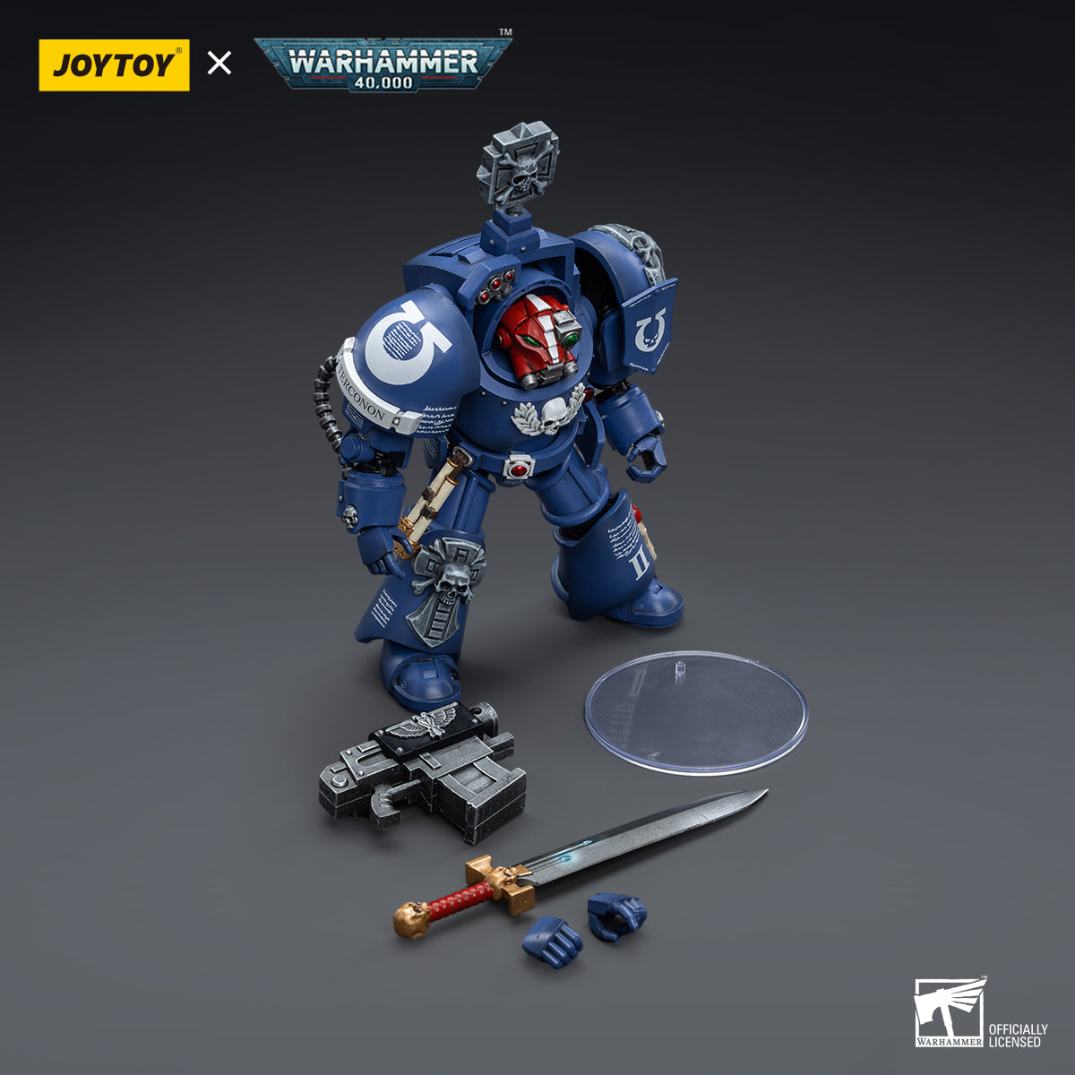 1/18 JOYTOY Warhammer 40K Ultramarines Terminators Action Figure - Collectible Miniature for Tabletop Gaming & Display