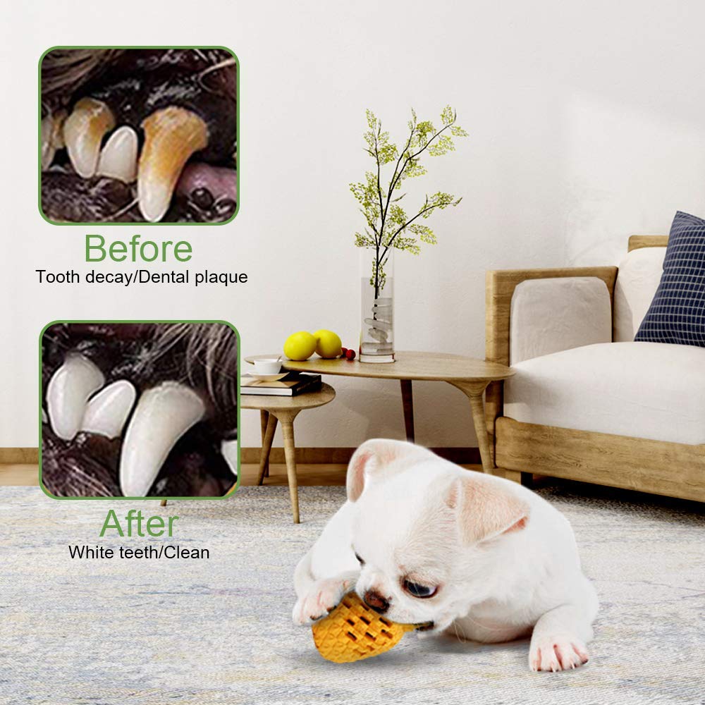 Durable Indestructible Dog Chew Toys for Aggressive Chewers - Tough Interactive Puppy Toys for Large & Small Dogs, Treat Dispensing Teeth Cleaning Toy (Pineapple Design) - Perfect for Boredom Relief & Dental Health
