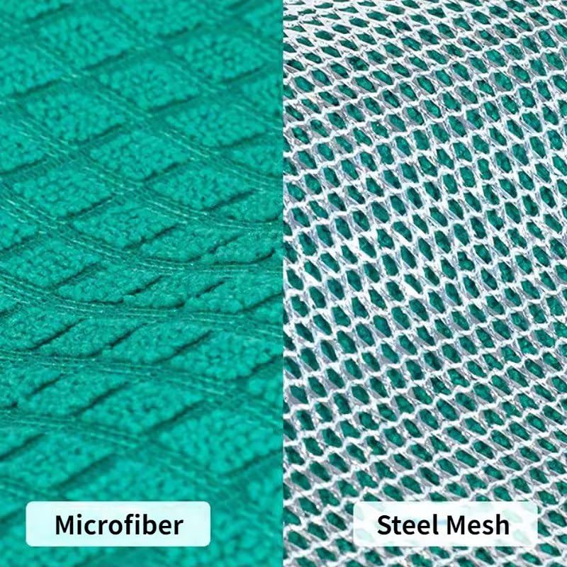 GOYKA 2-Pack Multipurpose Microfiber Dish Cloths - Double-Sided Non-Scratch Kitchen Cleaning Rags for Stainless Steel, Dishes & Countertops - Dishwasher Safe - Perfect for Washing Dishes, Cleaning Appliances & Polishing Surfaces