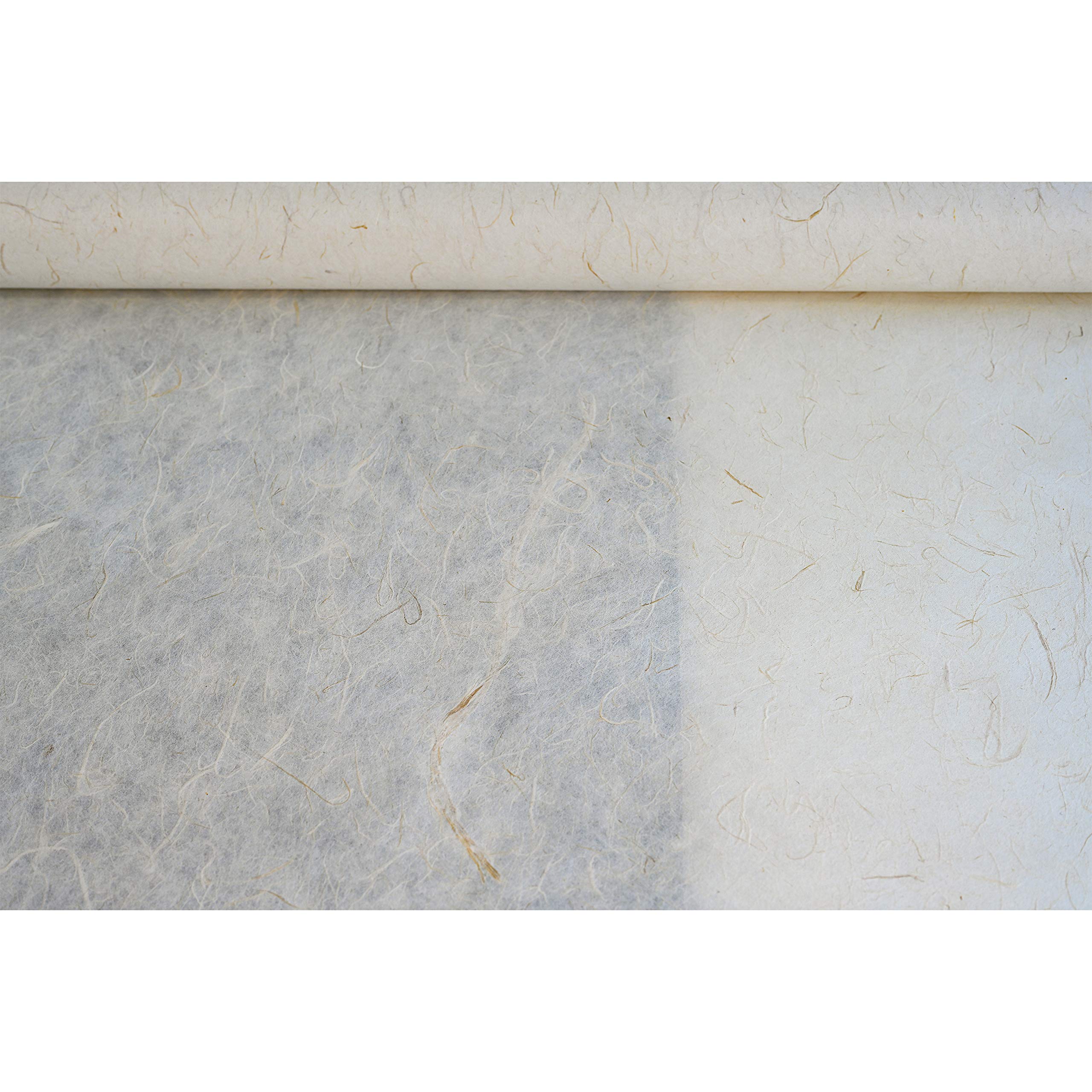 Authentic Korean Hanji Mulberry Paper - Unbleached, Acid-Free, Eco-Friendly ChangHoJi with Natural Fiber Texture - 35.8