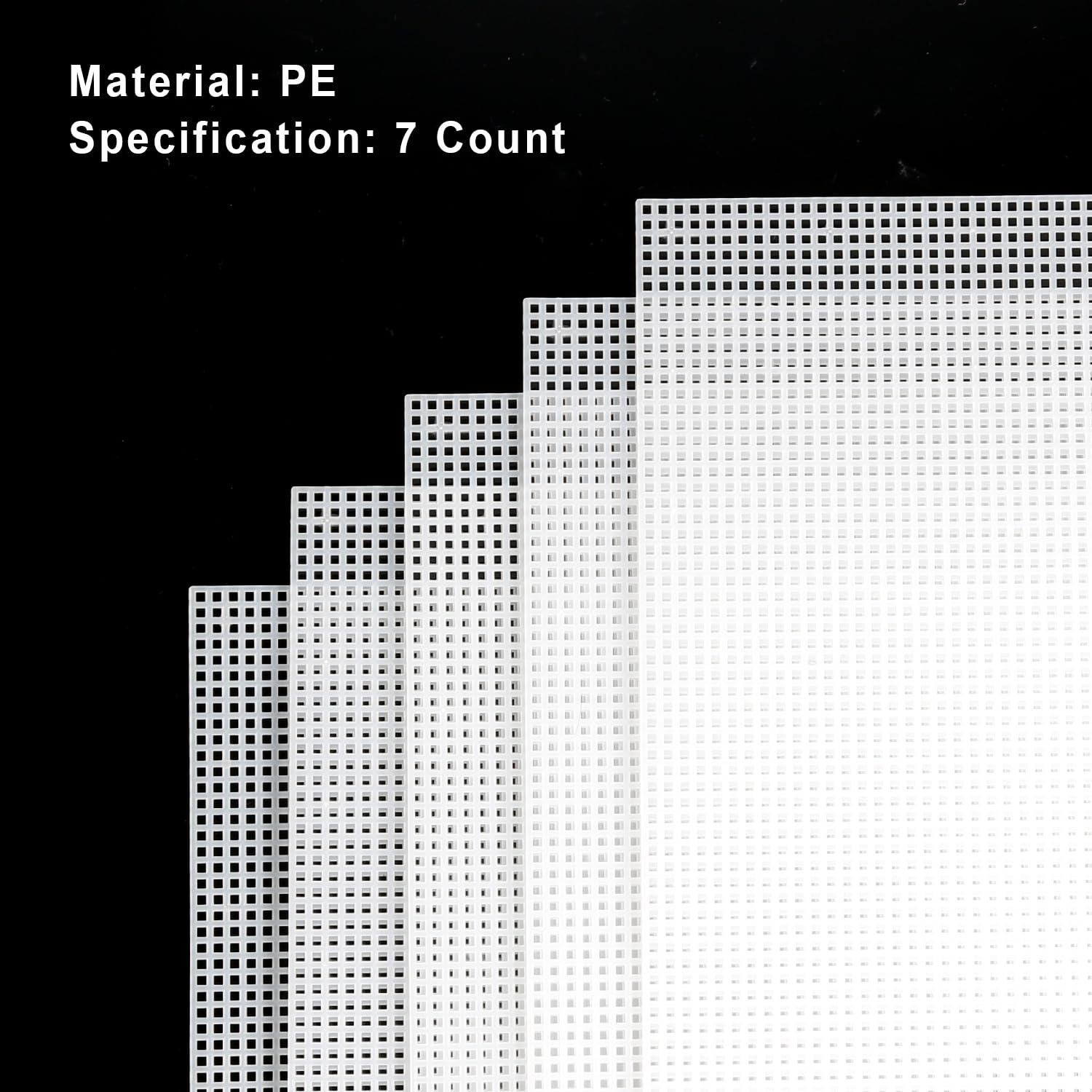 20 Sheets 7CT Clear Plastic Canvas, 13x10.2 Inch Transparent Mesh Sheets for Embroidery, Cross Stitch, Crochet & DIY Crafts - Perfect for Needlepoint, Home Decor & Handmade Gift Projects