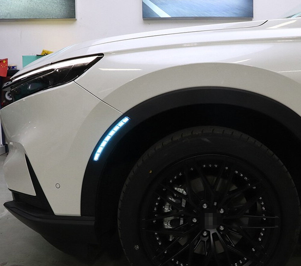Sequential LED Side Marker Lights - Dark Lens White/Amber for 2023+ Honda CR-V - Upgrade Front Turn Signal Lights for Enhanced Visibility & Style (Perfect for Night Driving & Custom Car Mods)