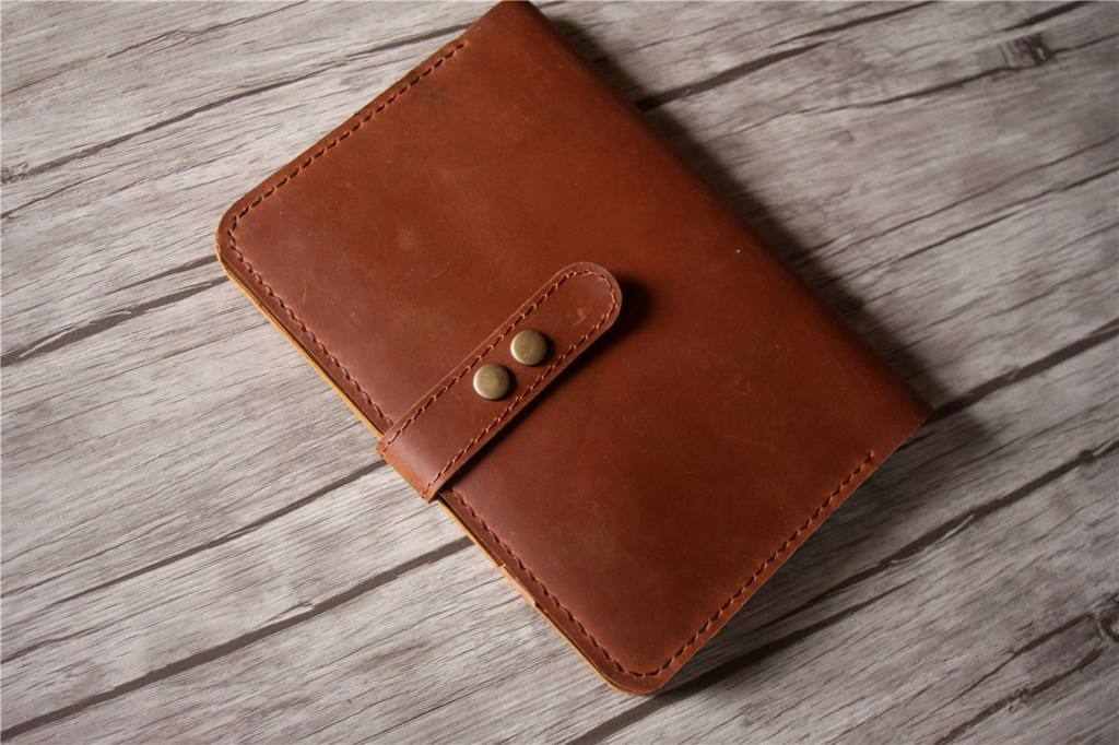 Premium Personalized Refillable Saddle Leather Ring Binder Notebook - Custom Name Journal for Office, School & Travel Organization