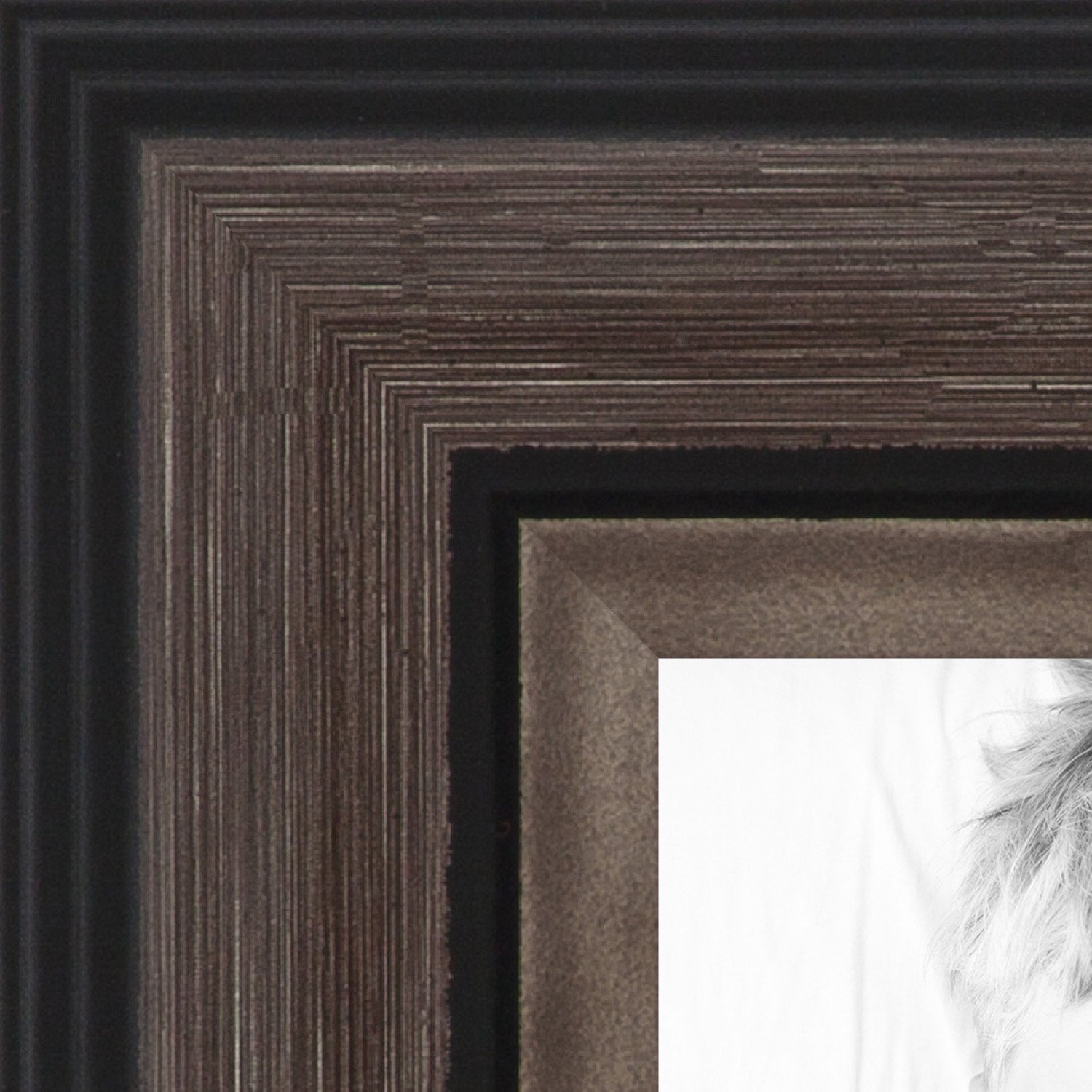ArtToFrames 8x10 Diploma Picture Frame with 4x6 Photo Opening & 1.5x8 Tassel Slot - Grey and Black Display Frame for Graduation Diplomas, Certificates, and Awards - Perfect for Home, Office, or School Decor