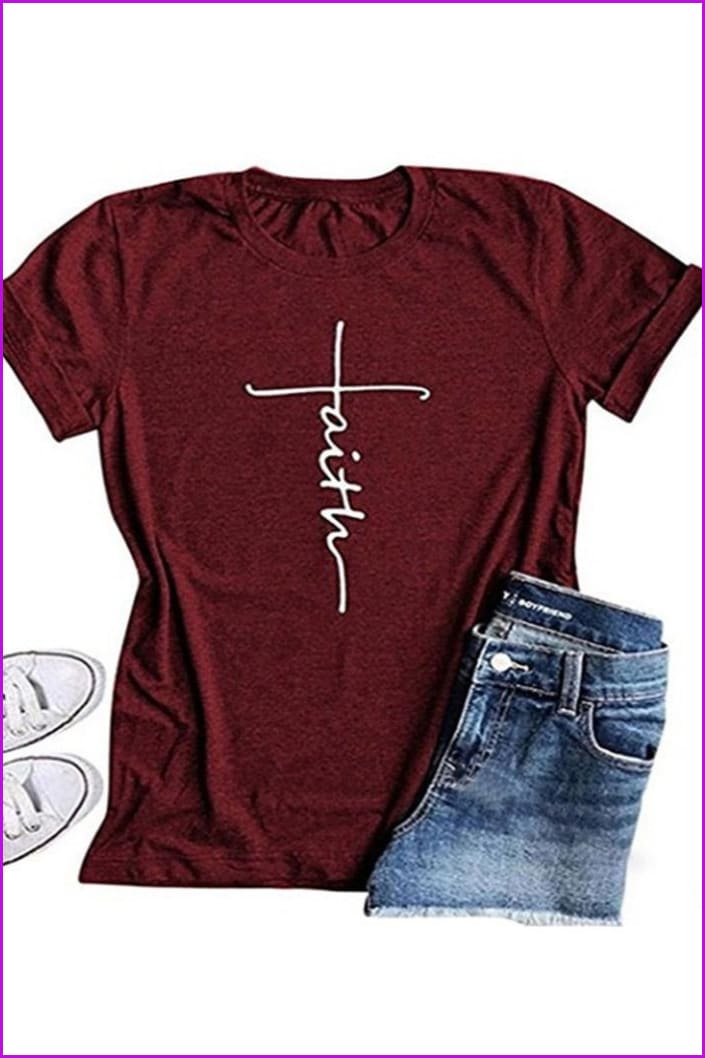 Lovevop Casual Simple Fashion Short Sleeve T-Shirt for Women - Comfortable Cotton Tee for Everyday Wear, Outfits & Summer Outings