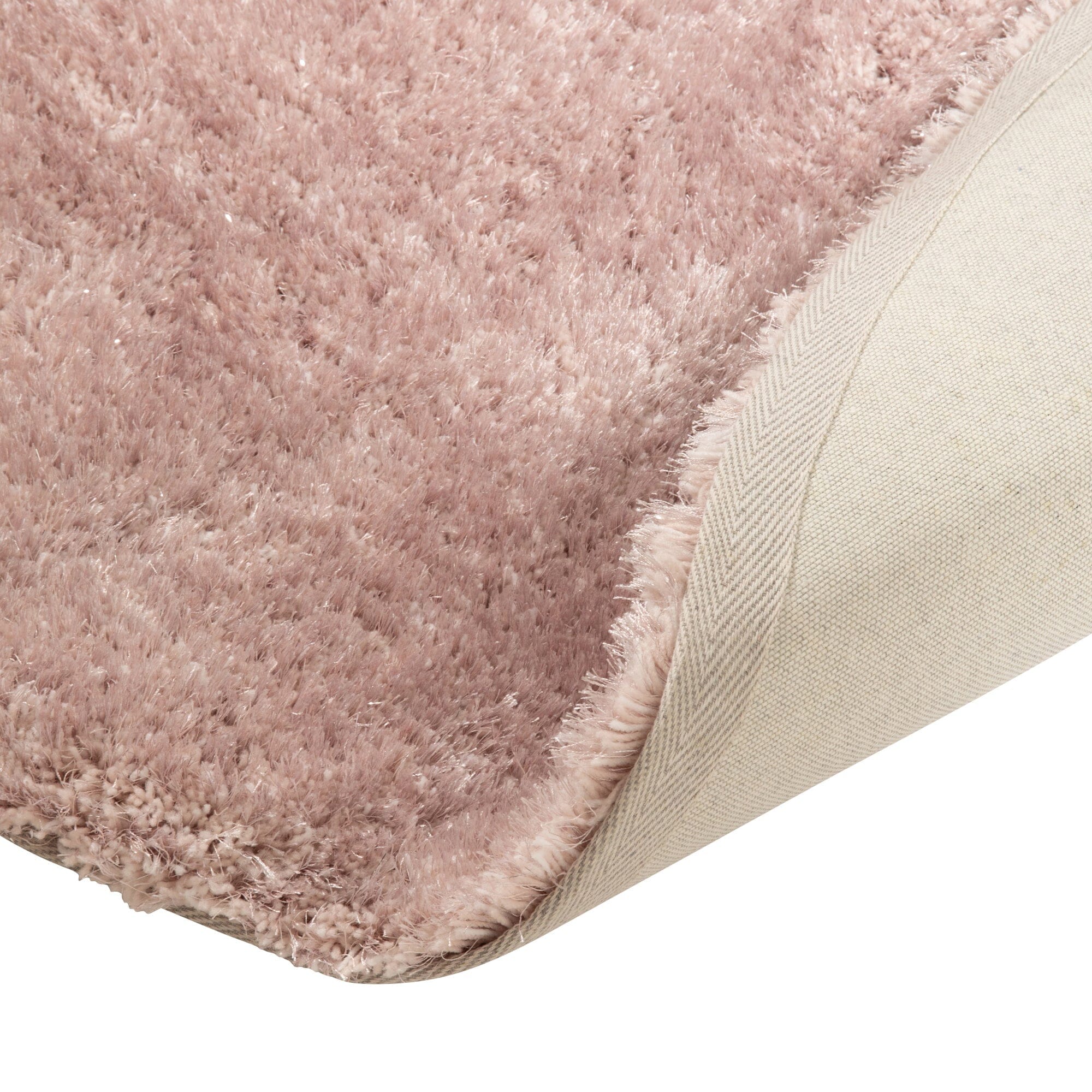 Kaste Round Area Rug 59 Inches (150cm) Pink - Soft Non-Slip Living Room Rug for Bedroom, Nursery, Dorm Decor