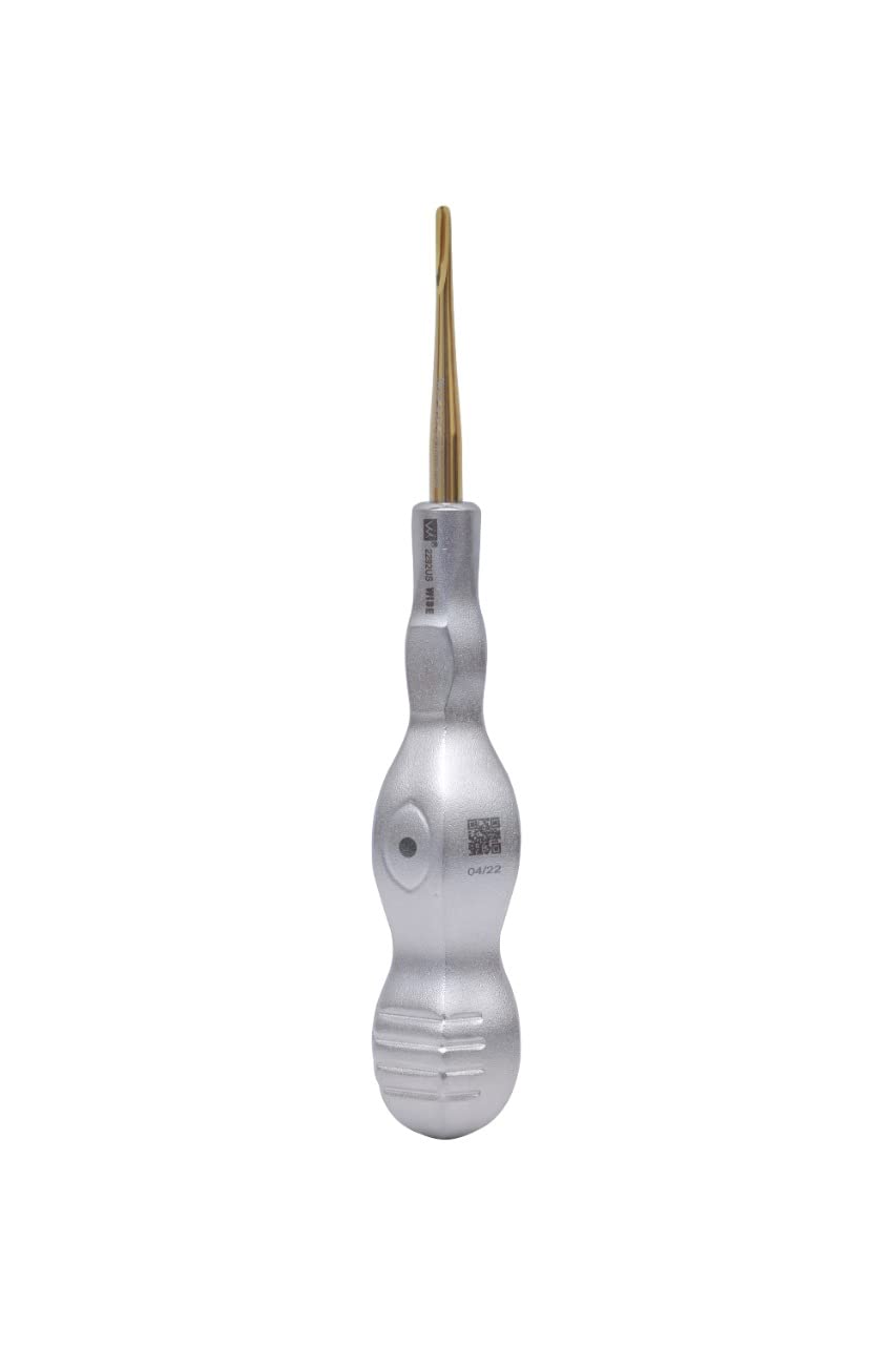 Premium Dental Elevator Set - Luxating Elevator, Periotome, Surgical Elevators with Titanium Coated Tips (2mm, 3mm, 4mm, 5mm Sizes) - Professional Dental Tools for Tooth Extraction & Oral Surgery