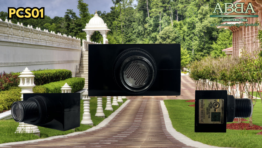 PCS01 Photocell Sensor Switch - 120V AC Outdoor Hardwired Post Eye Light Control with Dusk to Dawn Sensor & Automatic Illumination Detection | Perfect for Porch Lights, Security Lighting & Landscape Illumination