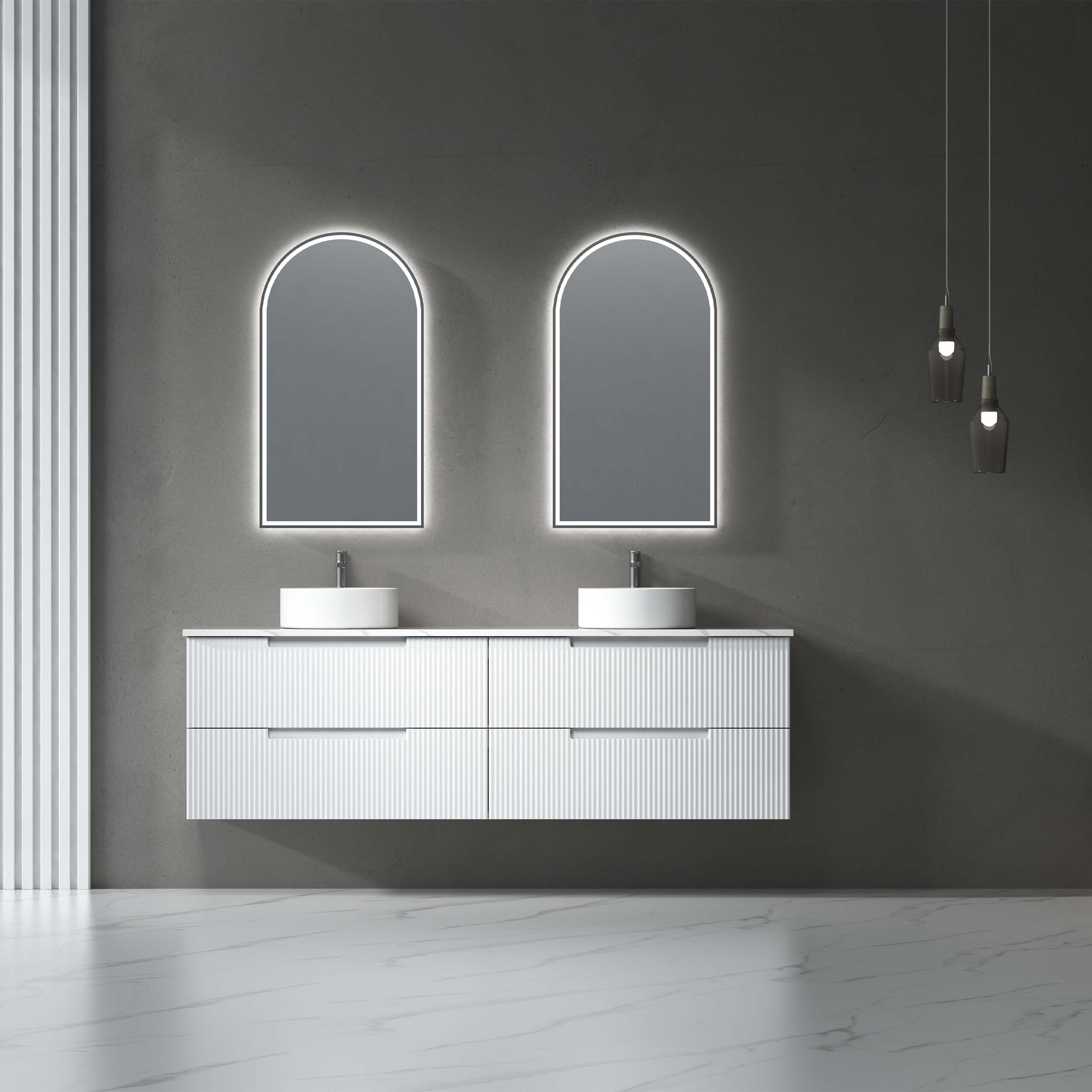 Aulic Canterbury Touchless Framed LED Mirror 35.5